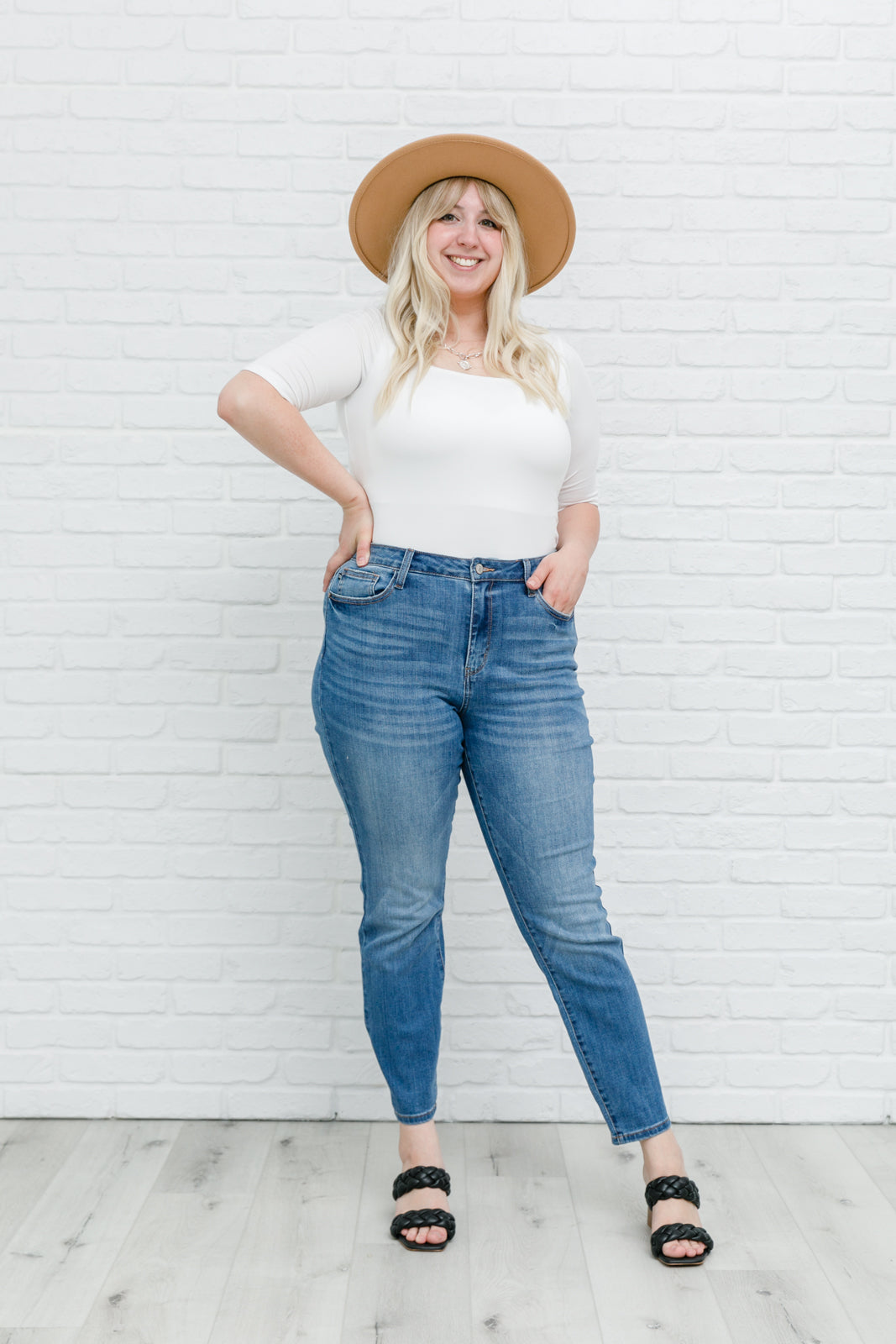 High Waist Slim Fit Jeans-Womens-Modish Lily, Tecumseh Michigan