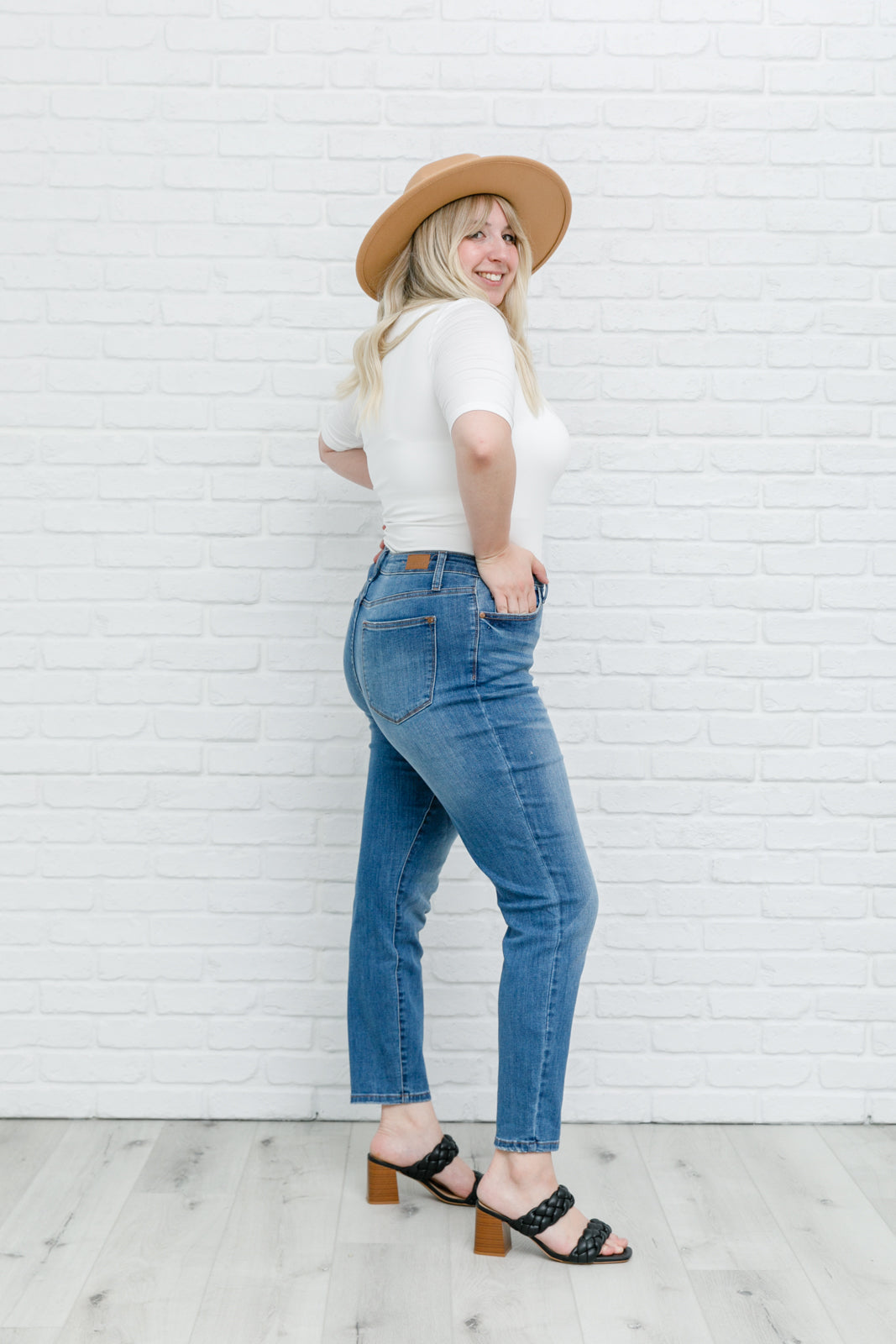 High Waist Slim Fit Jeans-Womens-Modish Lily, Tecumseh Michigan