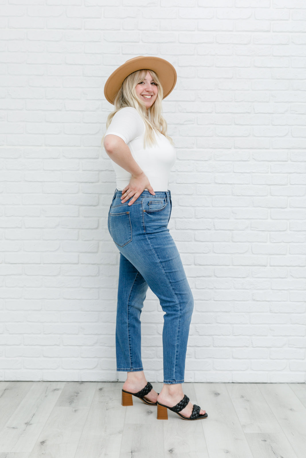 High Waist Slim Fit Jeans-Womens-Modish Lily, Tecumseh Michigan