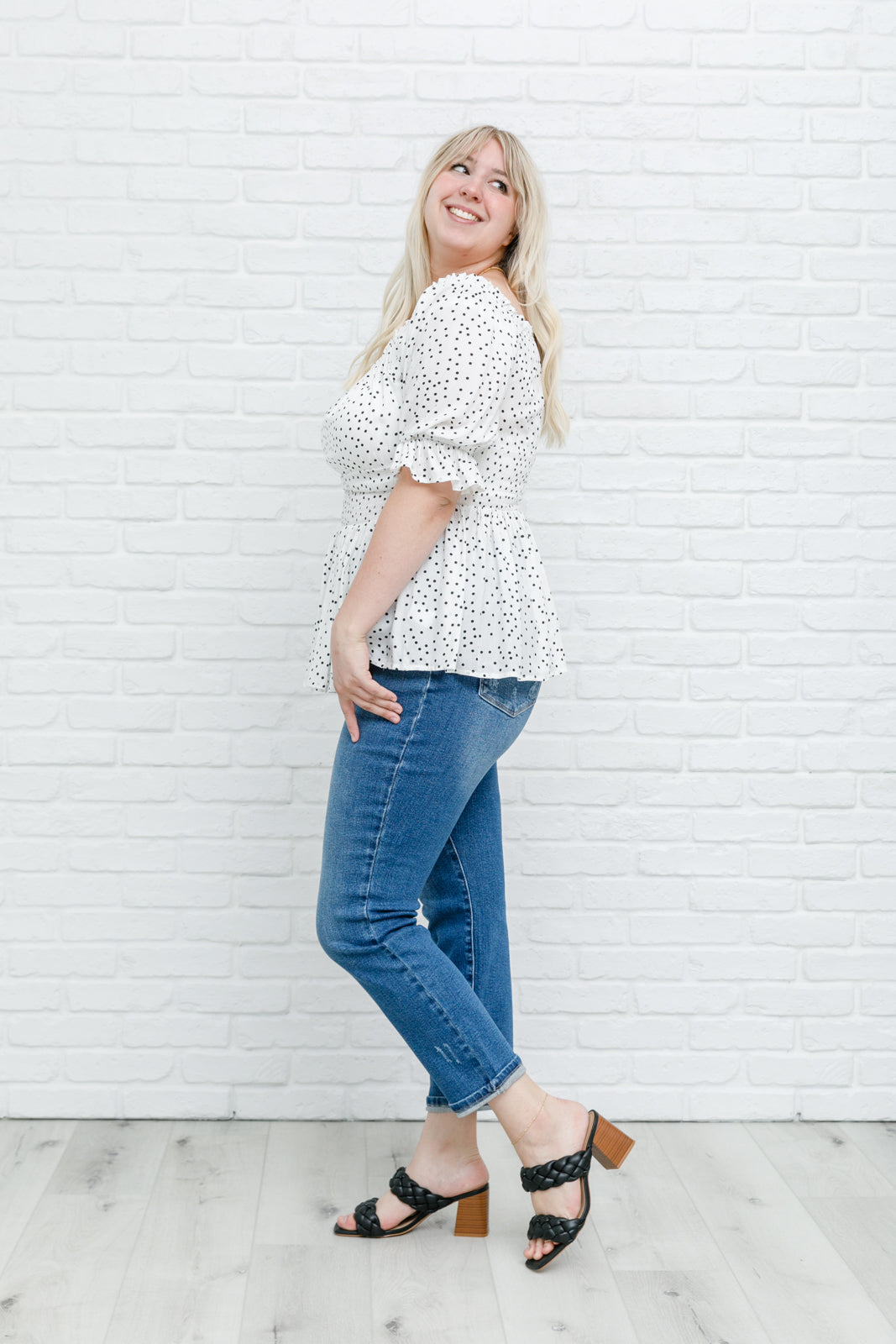 Chose Me Dotted Top-Womens-Modish Lily, Tecumseh Michigan