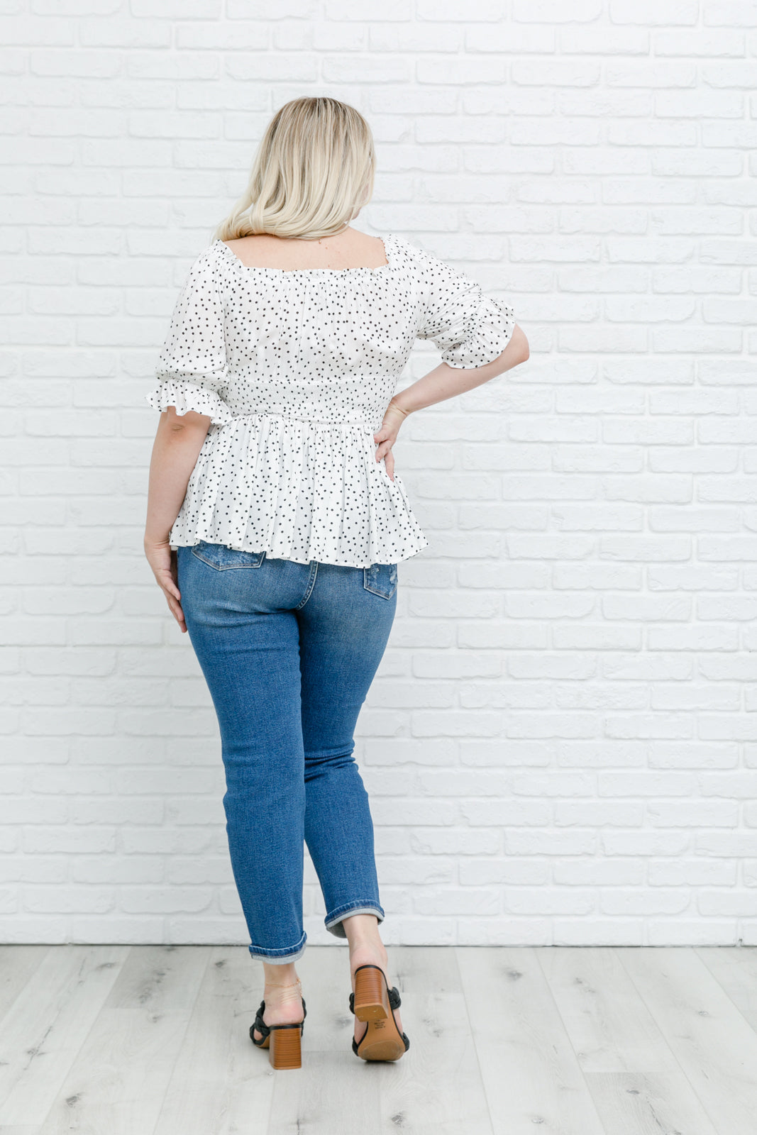Chose Me Dotted Top-Womens-Modish Lily, Tecumseh Michigan