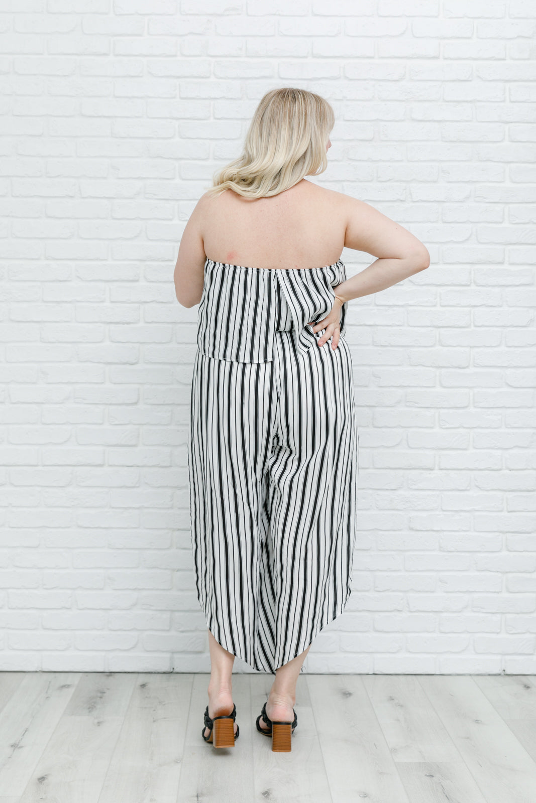 Modern Stripes Sleeveless Jumpsuit-Womens-Modish Lily, Tecumseh Michigan