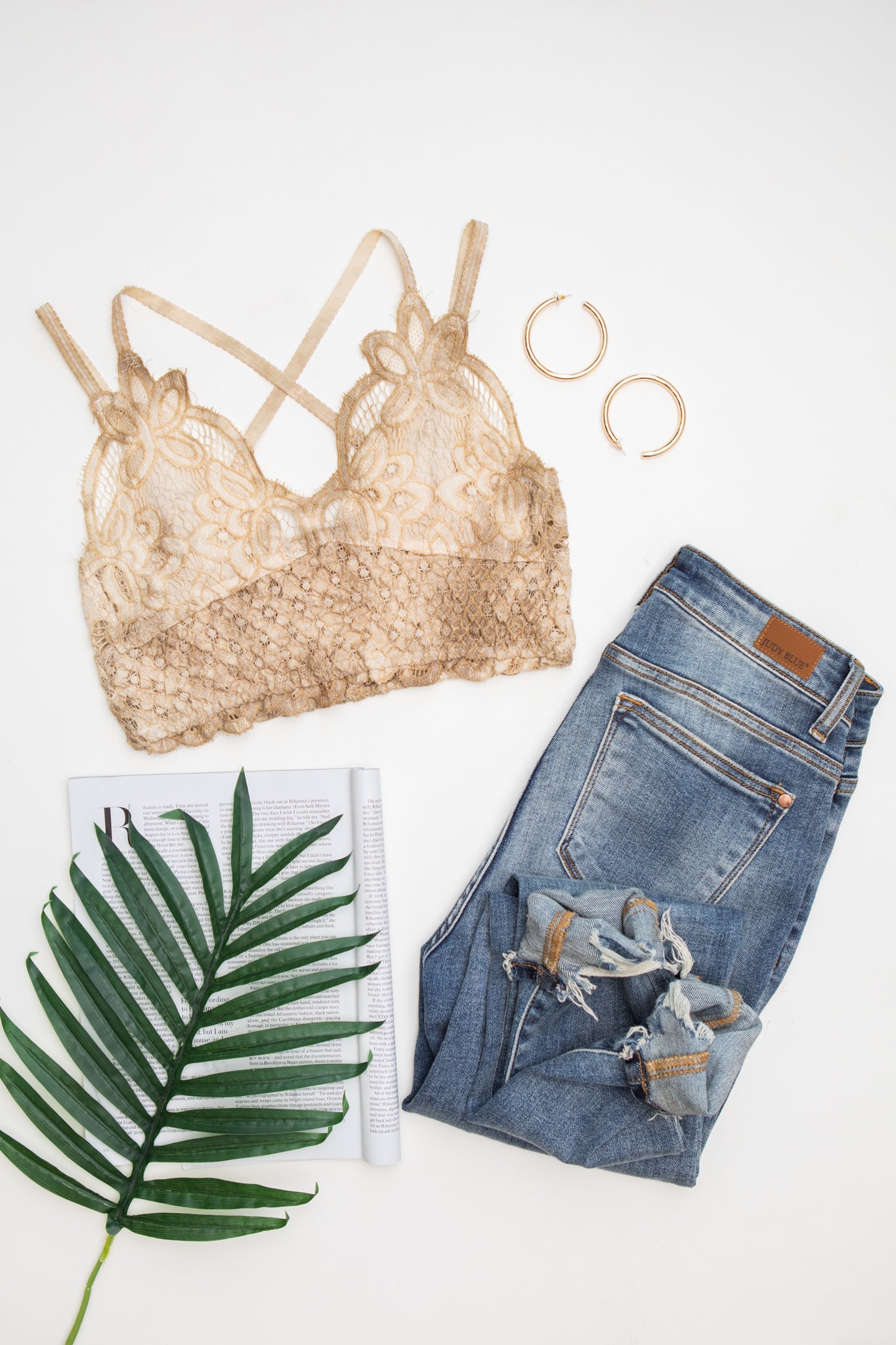 Live In Lace Bralette in Taupe-Womens-Modish Lily, Tecumseh Michigan