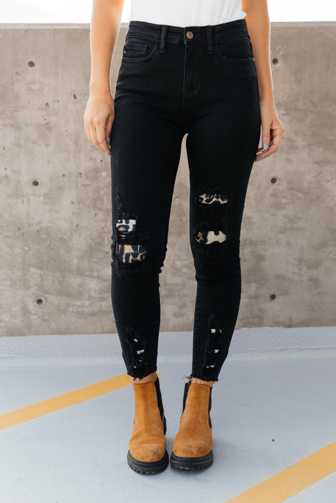 Into The Wild Distressed Skinny Jeans-Womens-Modish Lily, Tecumseh Michigan