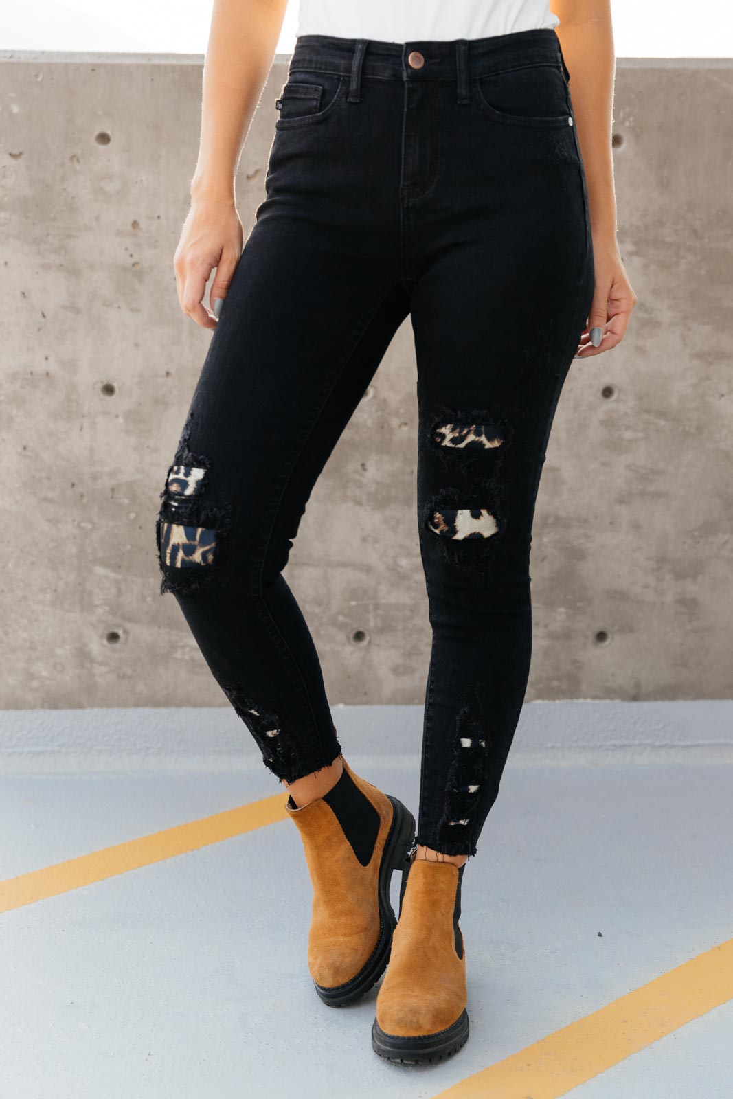 Into The Wild Distressed Skinny Jeans-Womens-Modish Lily, Tecumseh Michigan
