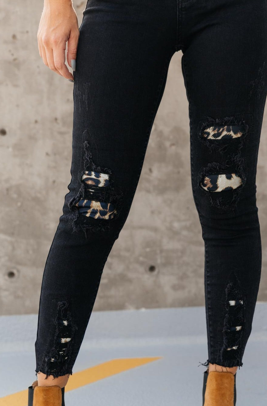 Into The Wild Distressed Skinny Jeans-Womens-Modish Lily, Tecumseh Michigan