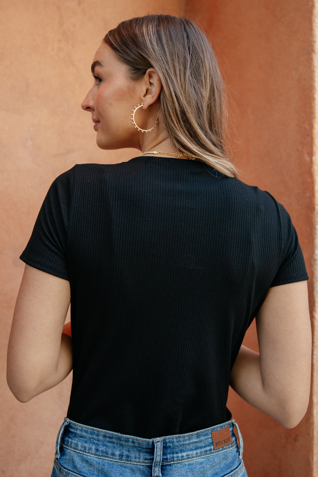 Perfect Tuck Bodysuit in Black-Womens-Modish Lily, Tecumseh Michigan