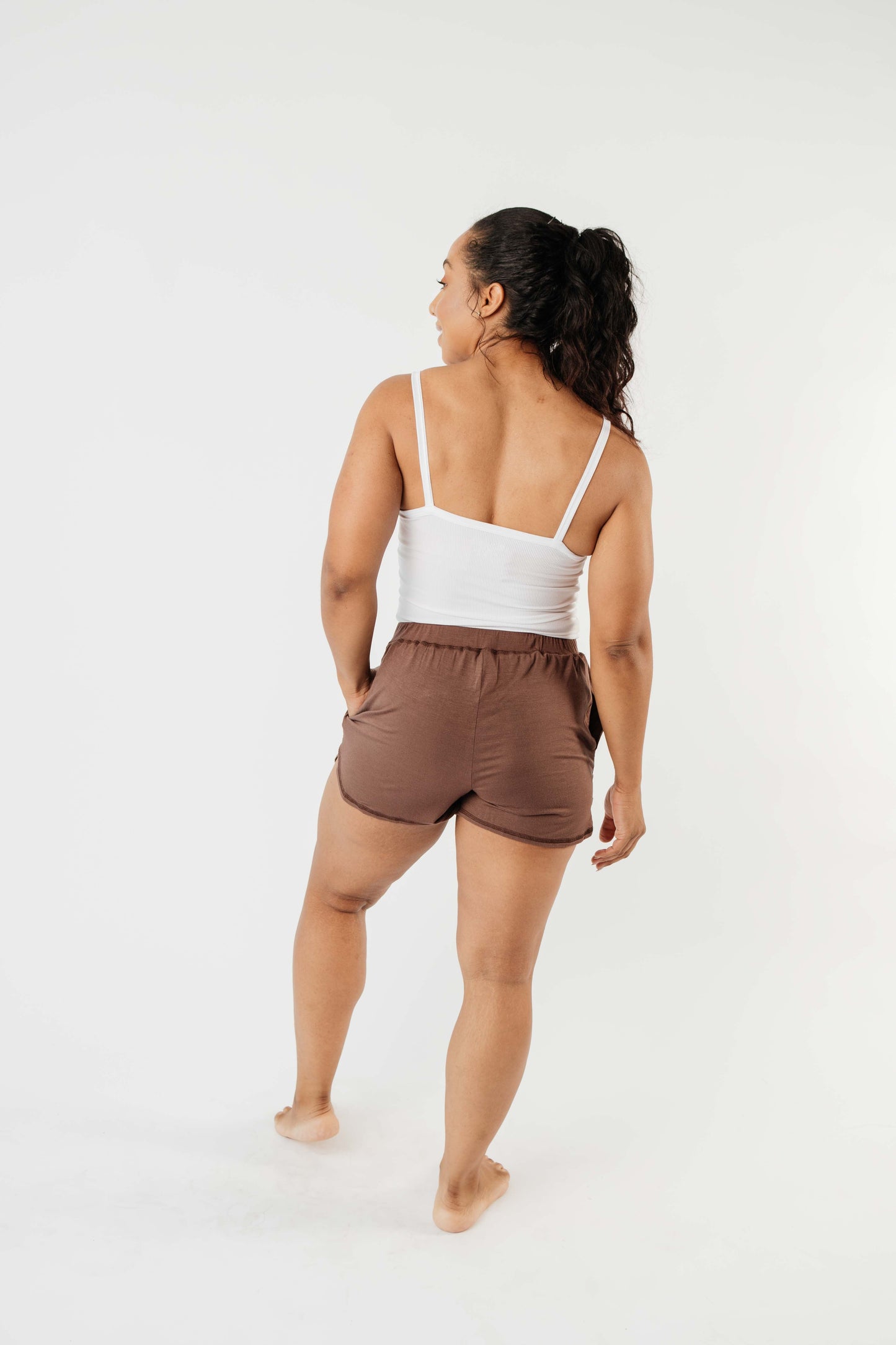 24/7 Shorts In Mocha-Womens-Modish Lily, Tecumseh Michigan