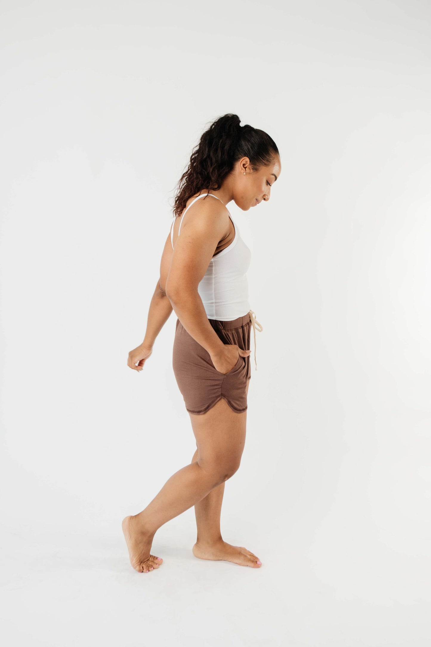 24/7 Shorts In Mocha-Womens-Modish Lily, Tecumseh Michigan