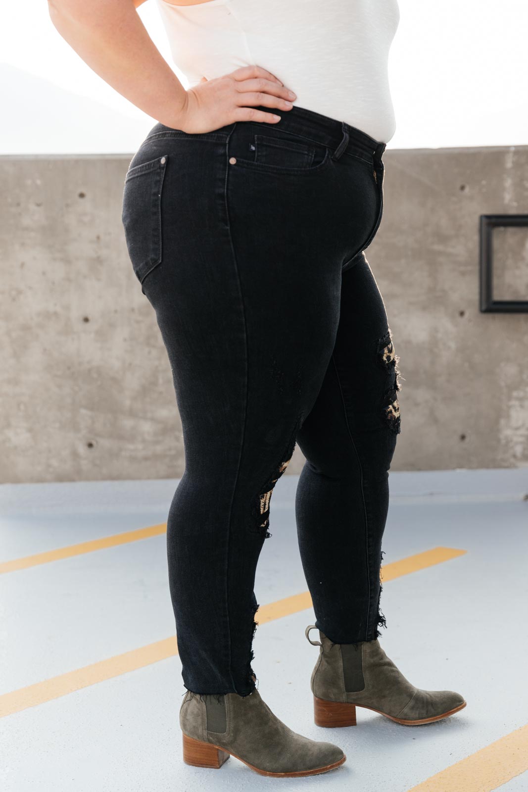 Into The Wild Distressed Skinny Jeans-Womens-Modish Lily, Tecumseh Michigan
