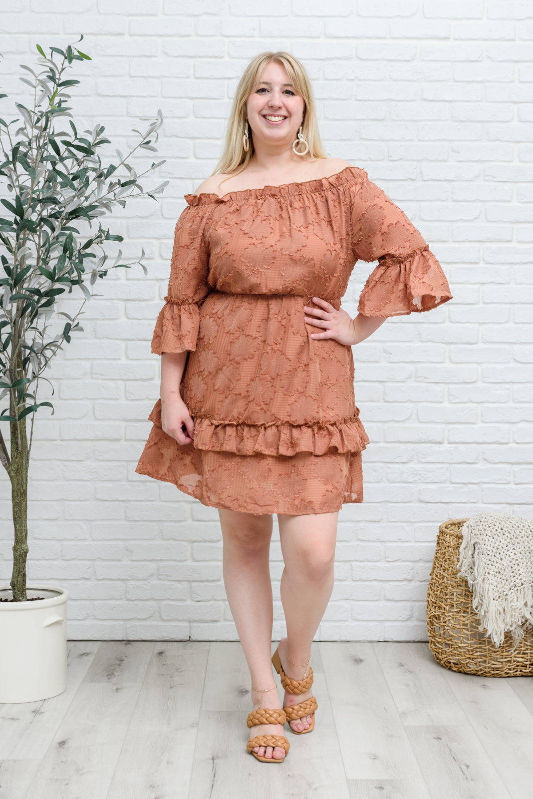 Hello, Goodbye Ruffle Dress-Womens-Modish Lily, Tecumseh Michigan