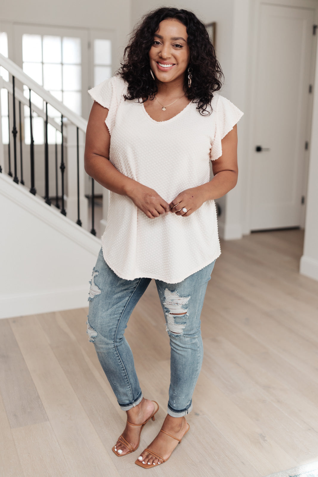 Alexis Dotted Top-Womens-Modish Lily, Tecumseh Michigan