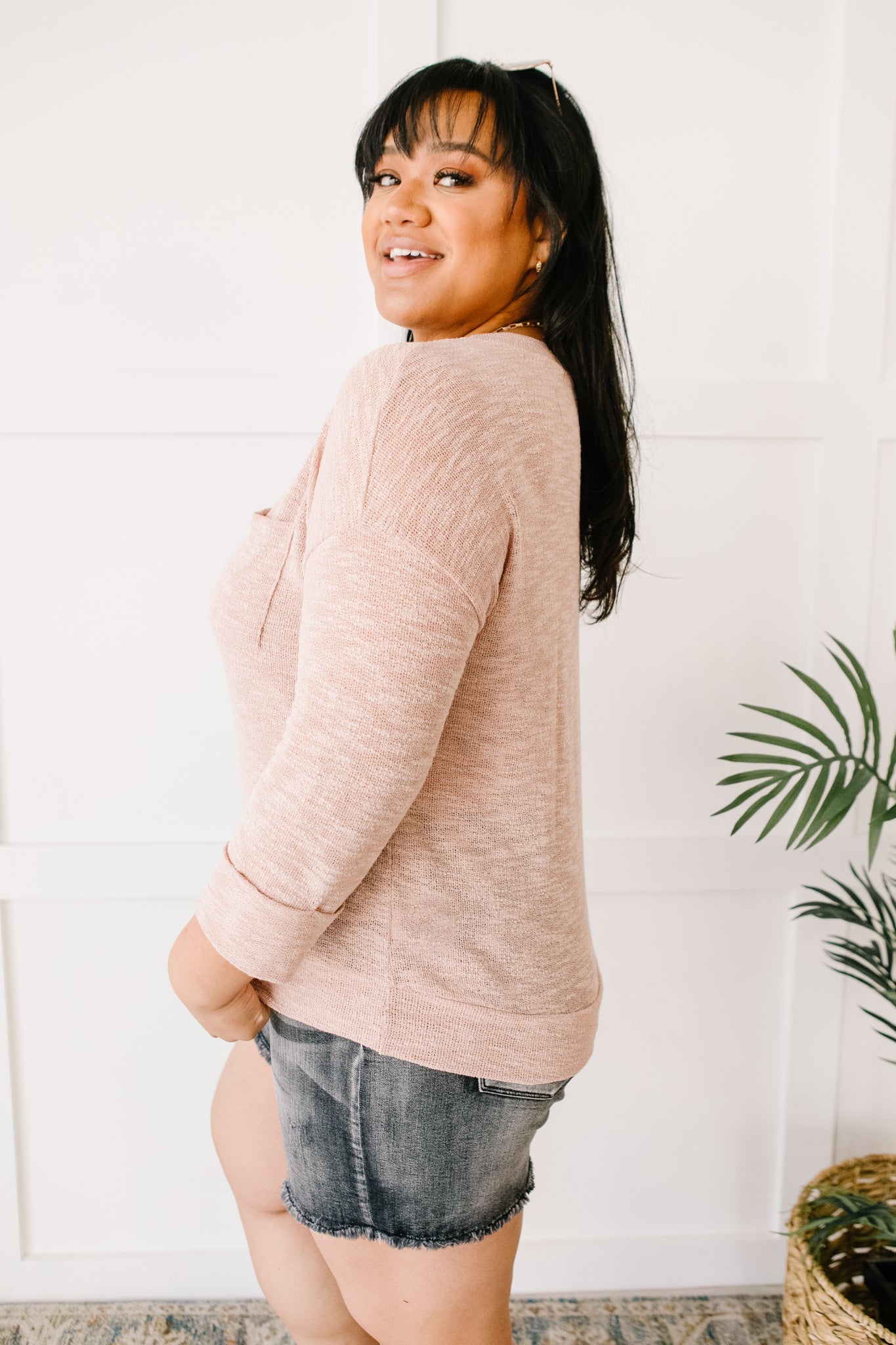 All Over It Top In Dusty Pink-Womens-Modish Lily, Tecumseh Michigan