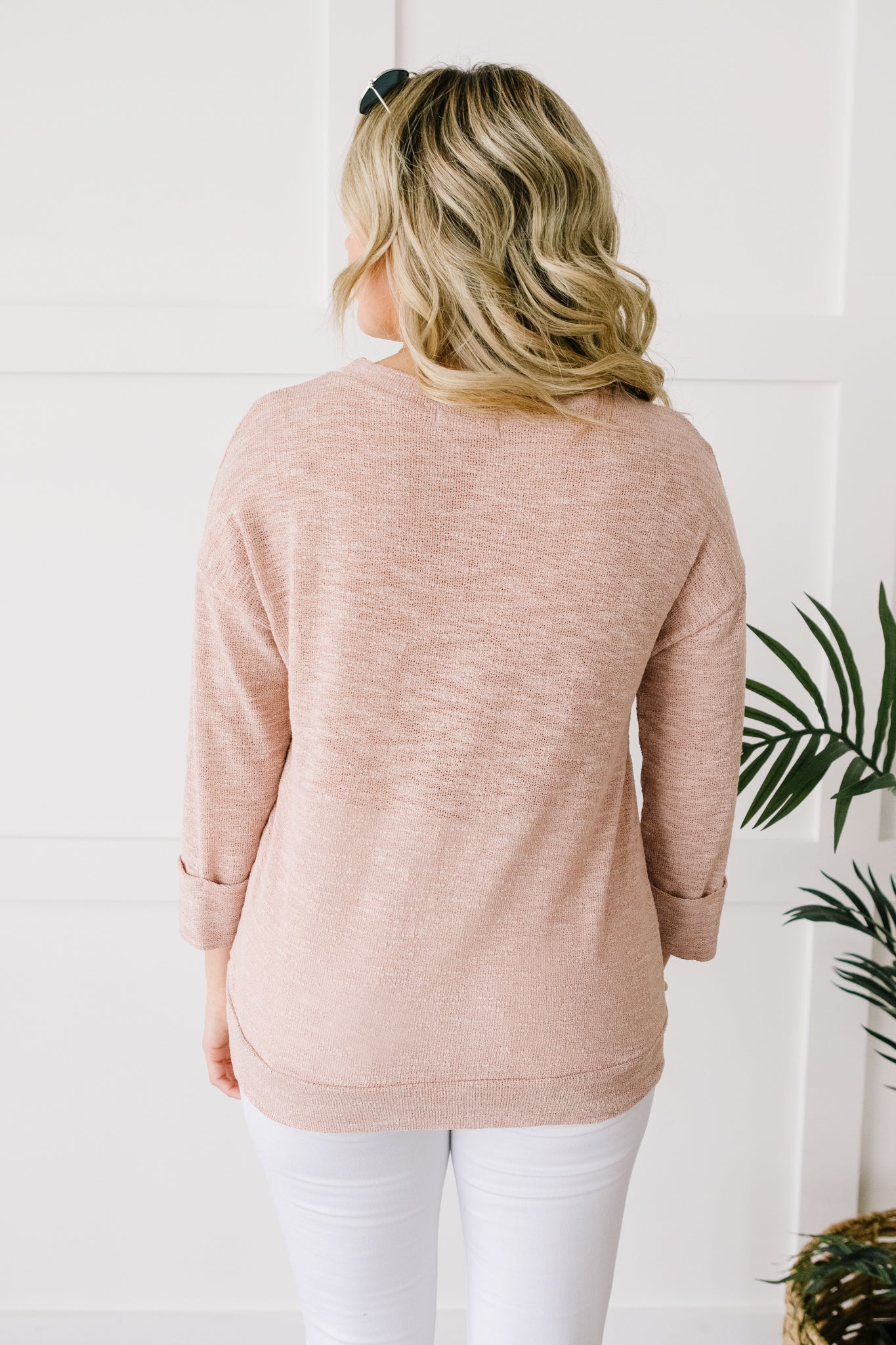 All Over It Top In Dusty Pink-Womens-Modish Lily, Tecumseh Michigan