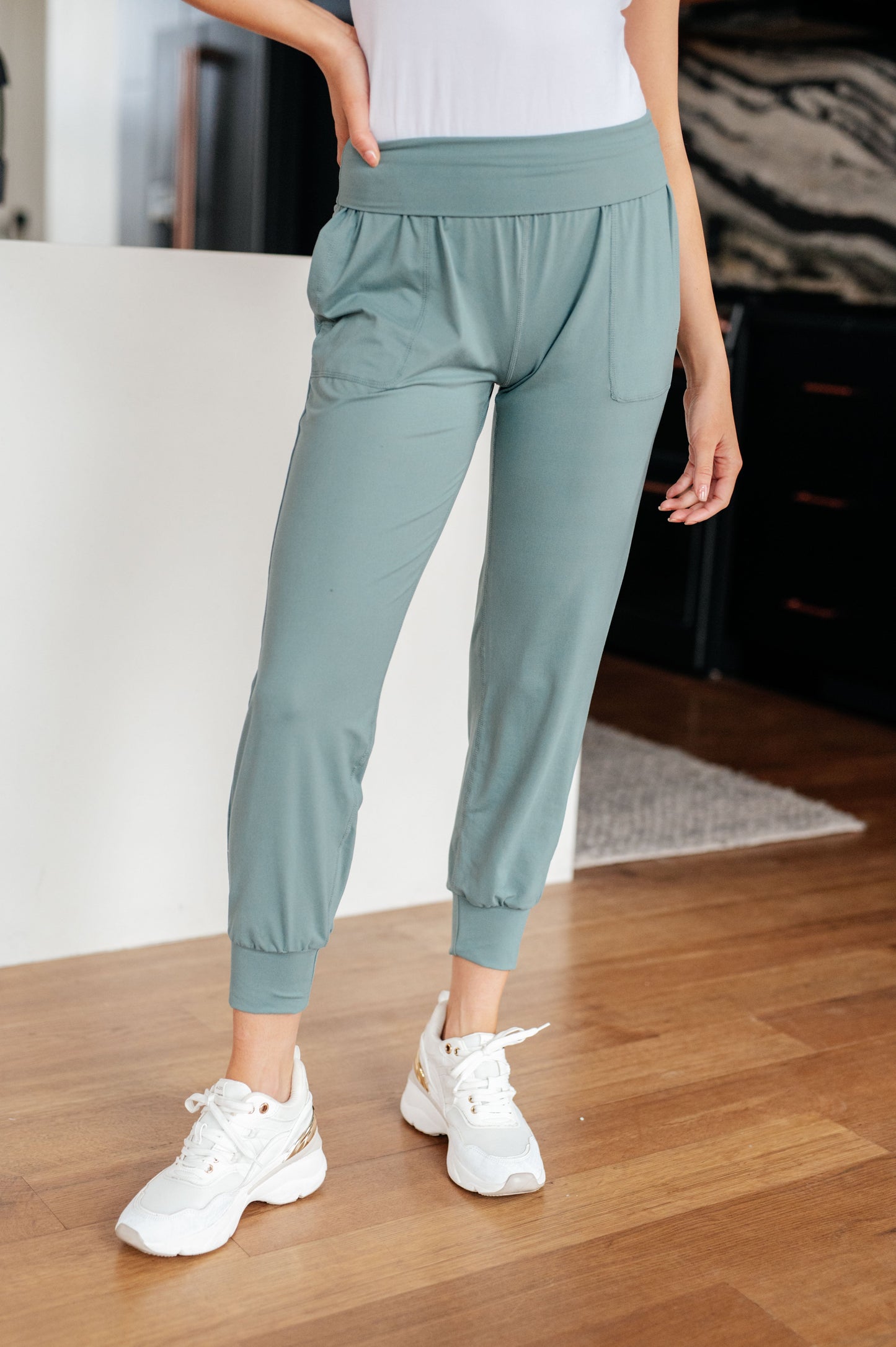 Always Accelerating Joggers in Tidewater Teal-Womens-Modish Lily, Tecumseh Michigan