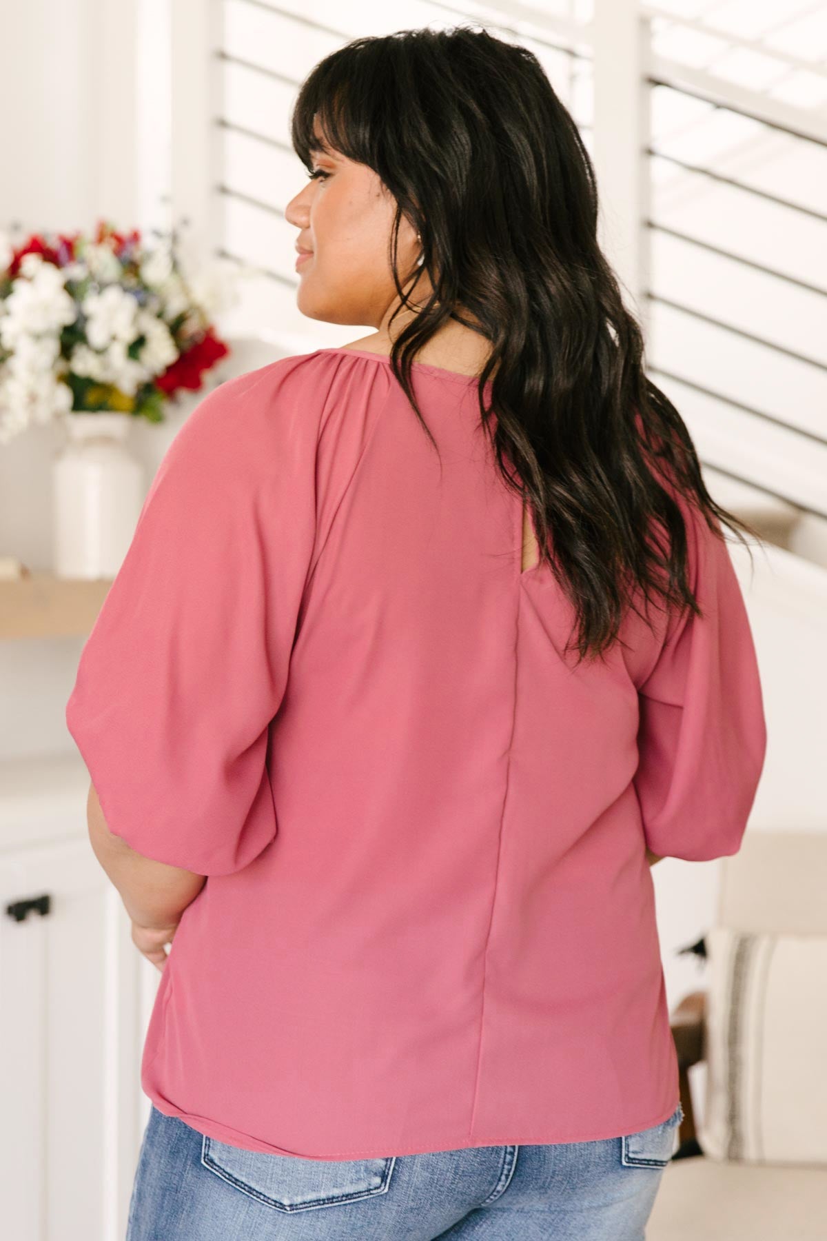 Audrey Top In Dusty Rose-Womens-Modish Lily, Tecumseh Michigan