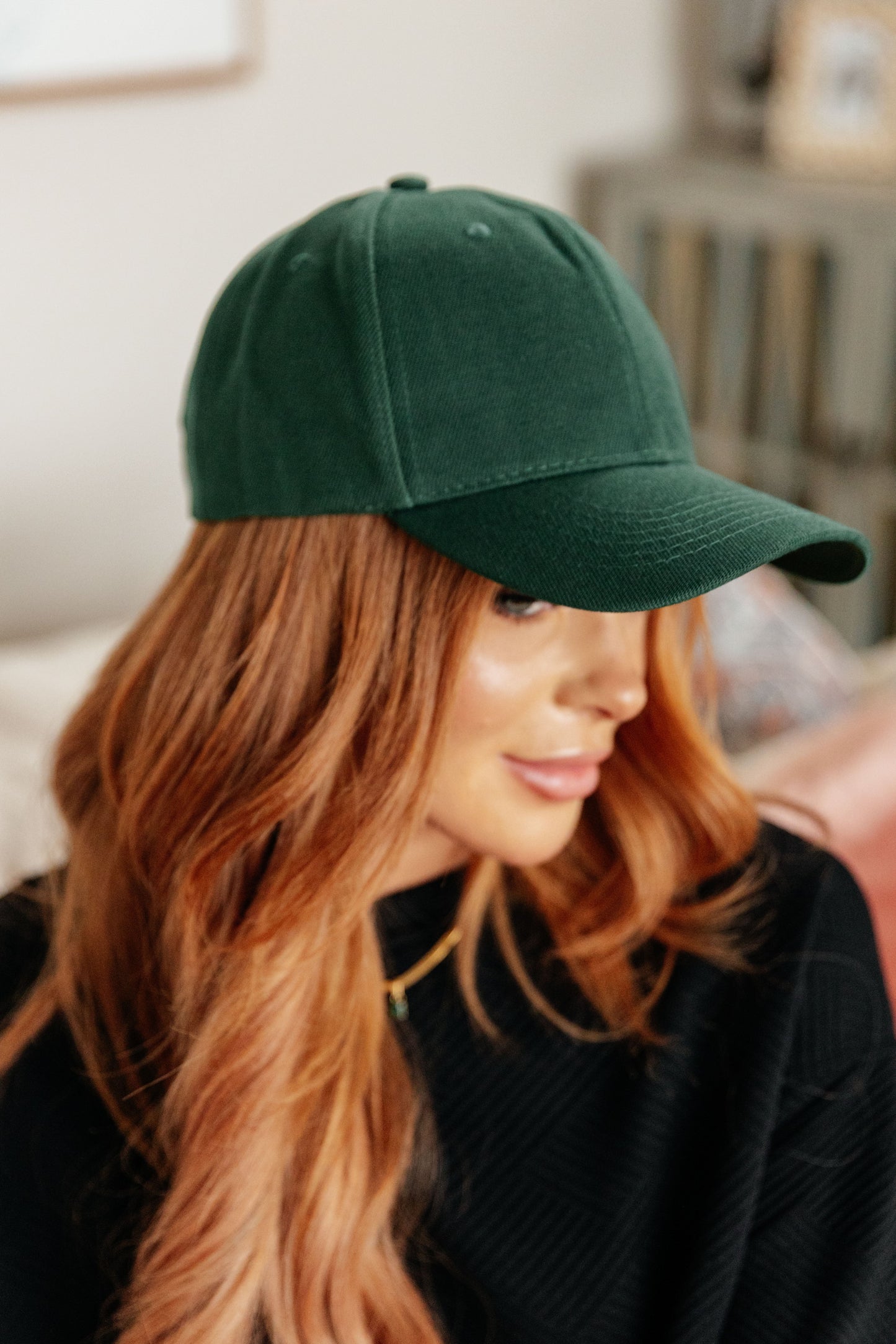 Basic Babe Ball Cap in Green-Accessories-Modish Lily, Tecumseh Michigan