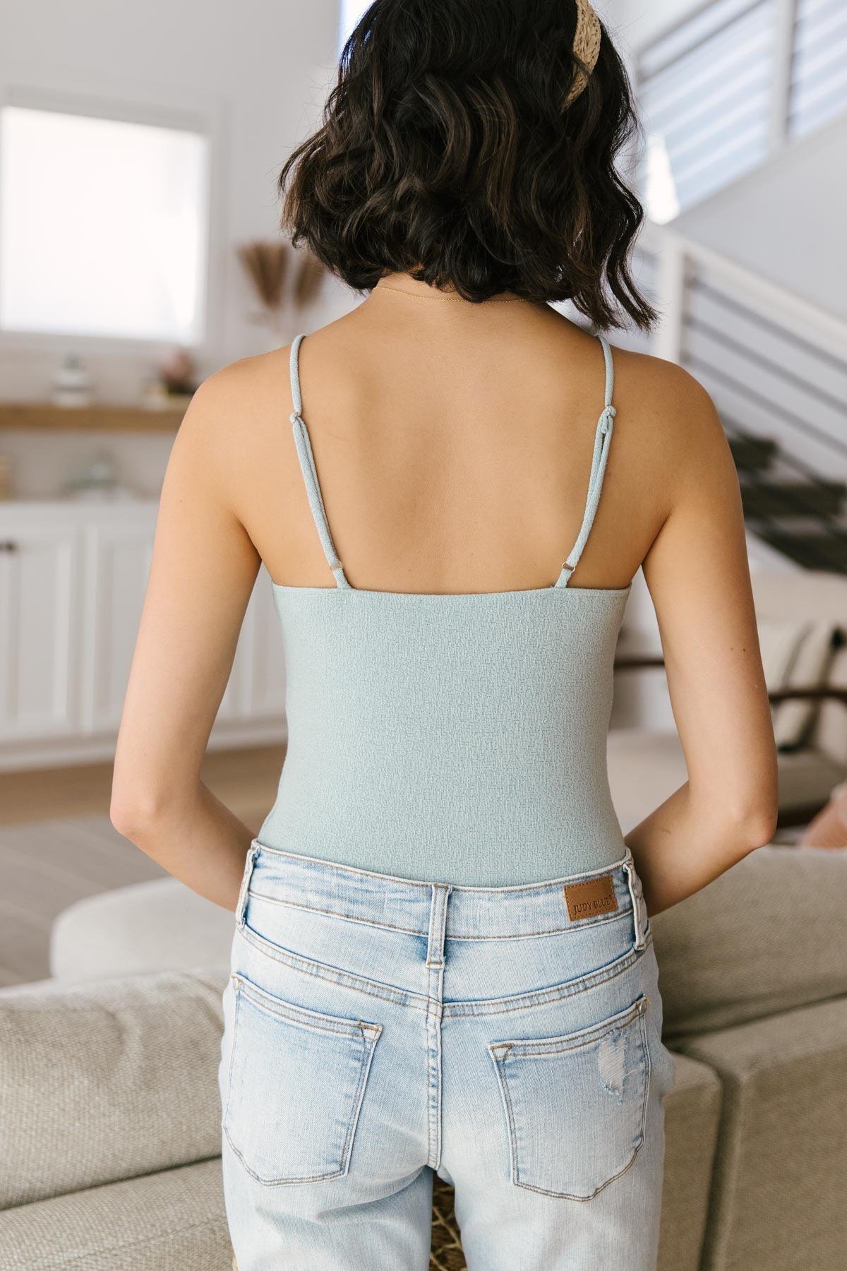 Better Or Best Seafoam Tank Bodysuit-Womens-Modish Lily, Tecumseh Michigan