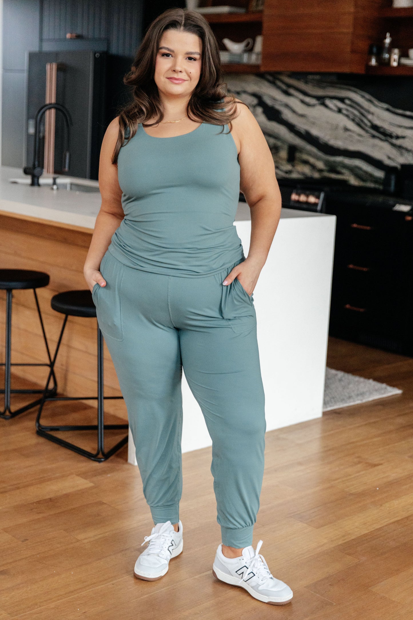 Always Accelerating Joggers in Tidewater Teal-Womens-Modish Lily, Tecumseh Michigan