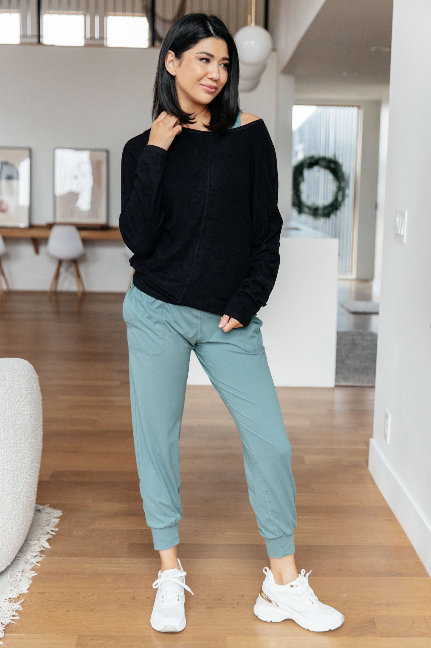 Always Accelerating Joggers in Tidewater Teal-Womens-Modish Lily, Tecumseh Michigan