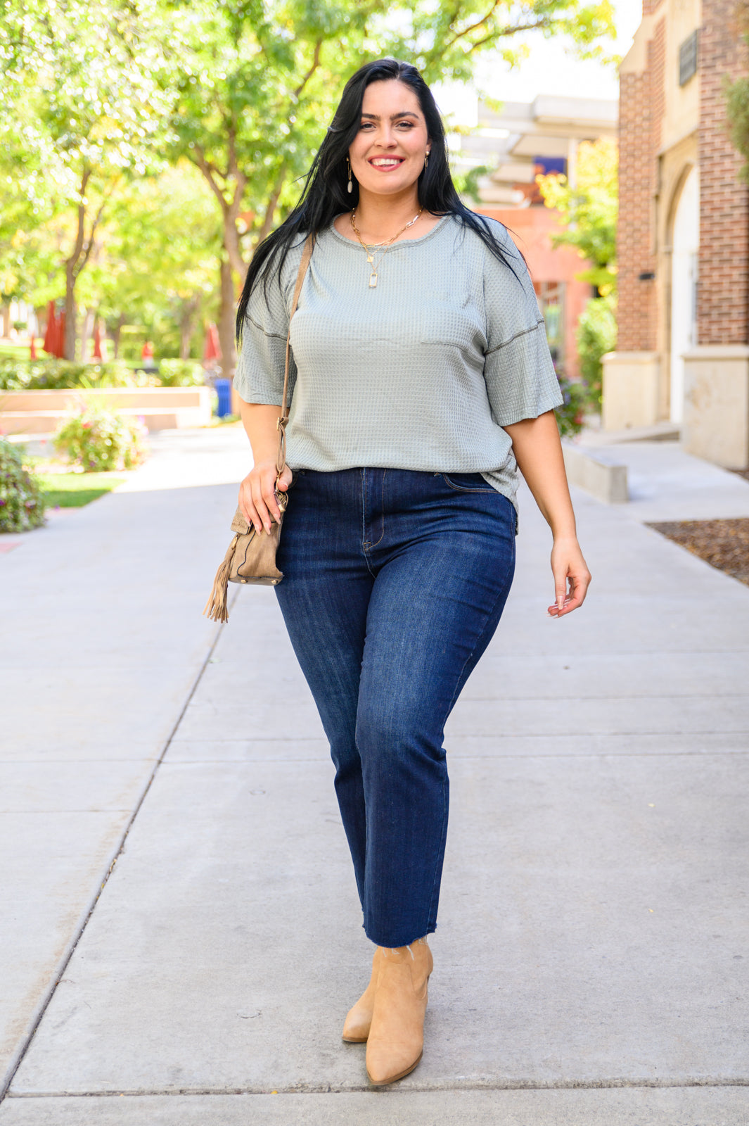 Always Be Yours Top in Sage-Womens-Modish Lily, Tecumseh Michigan