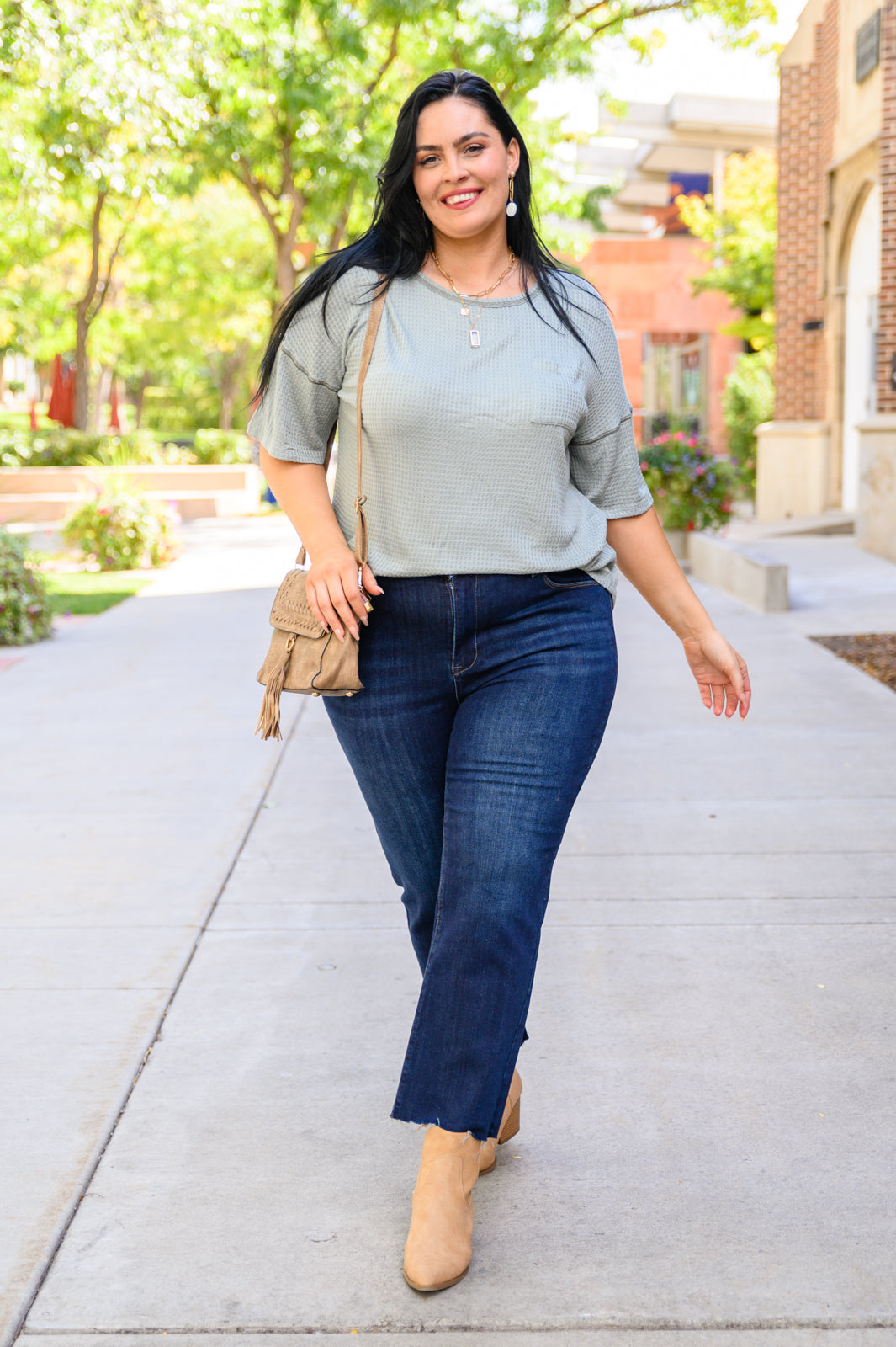 Always Be Yours Top in Sage-Womens-Modish Lily, Tecumseh Michigan
