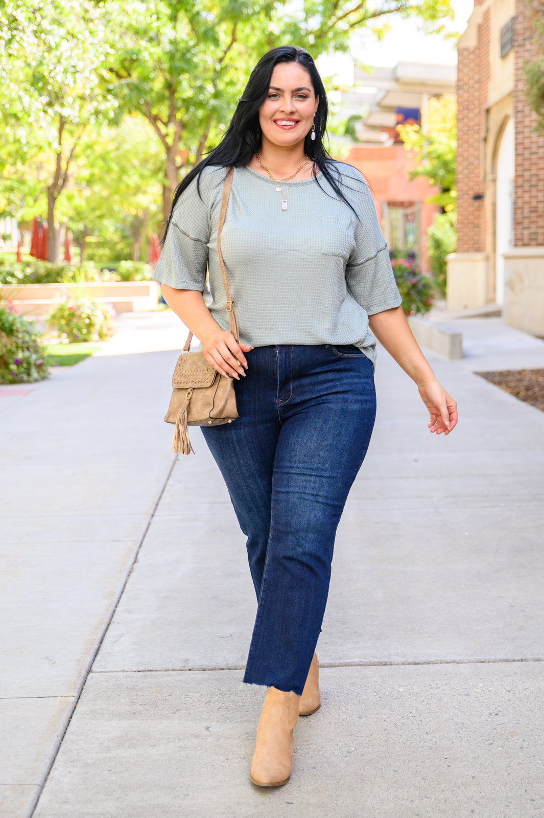 Always Be Yours Top in Sage-Womens-Modish Lily, Tecumseh Michigan