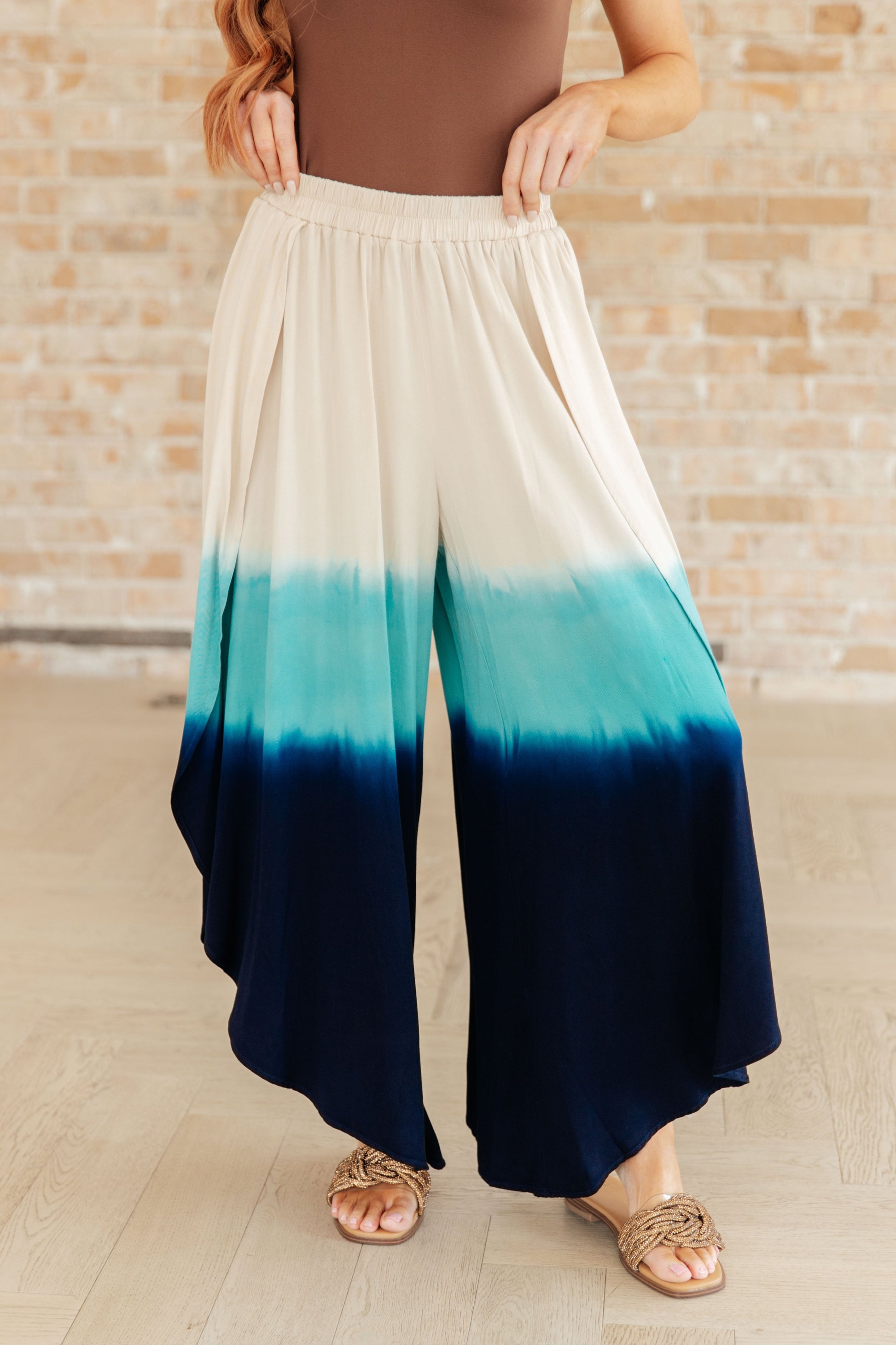 Day and Night Ombre Tulip Pants-Bottoms-Modish Lily, Tecumseh Michigan