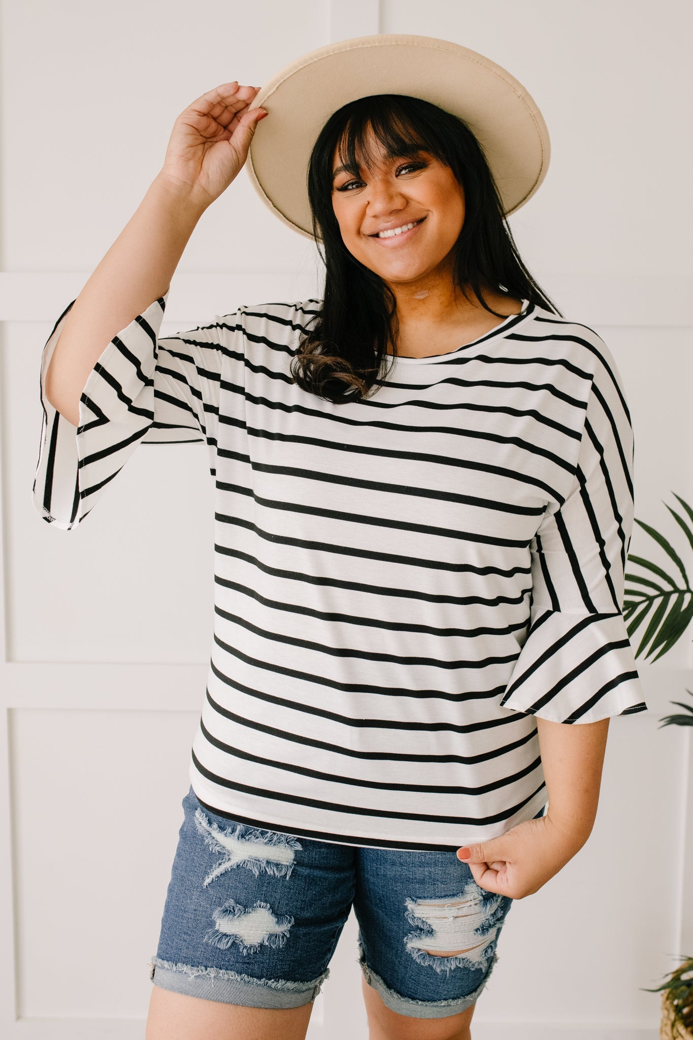 Every Direction Top in White-Womens-Modish Lily, Tecumseh Michigan