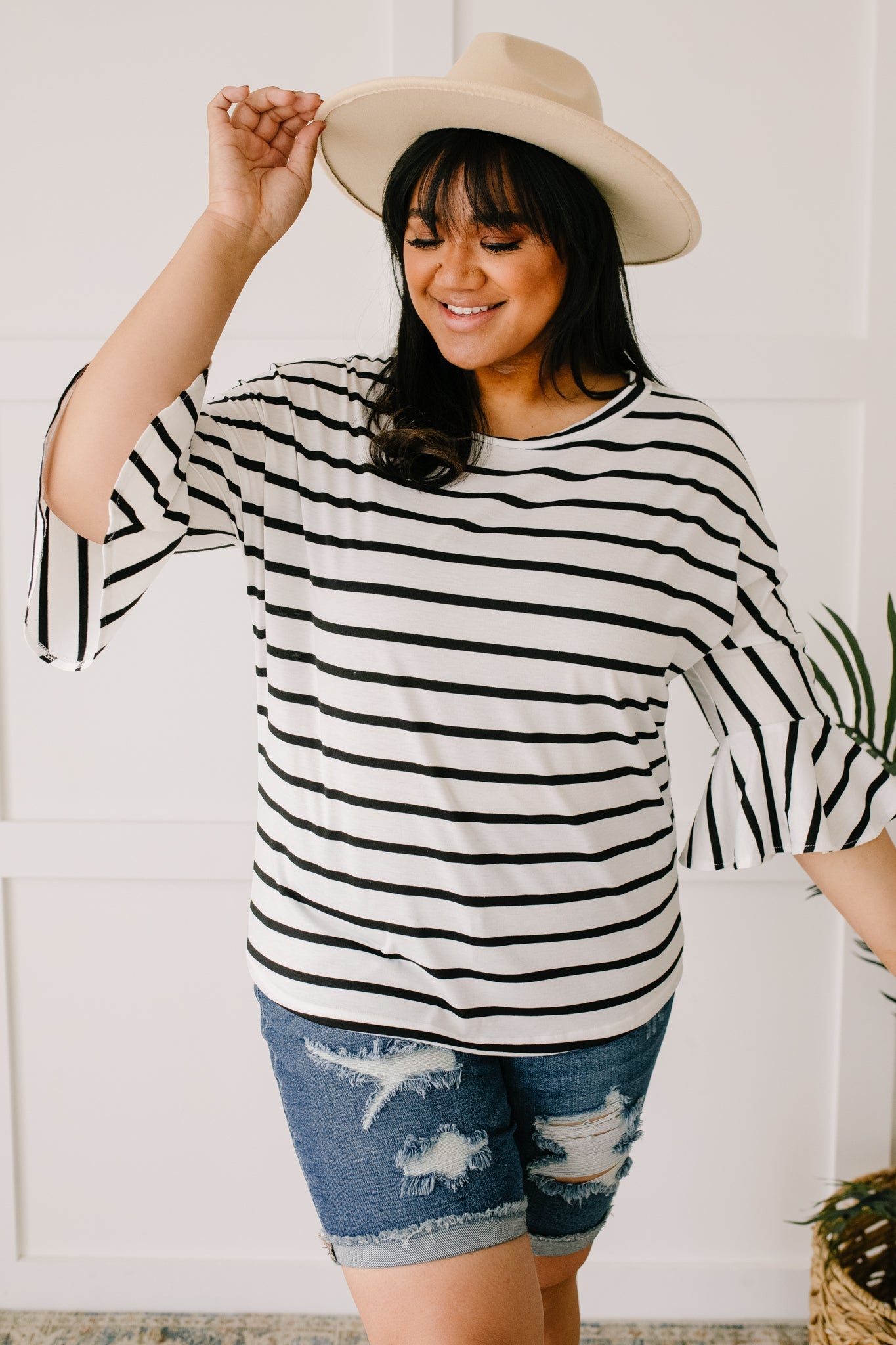 Every Direction Top in White-Womens-Modish Lily, Tecumseh Michigan