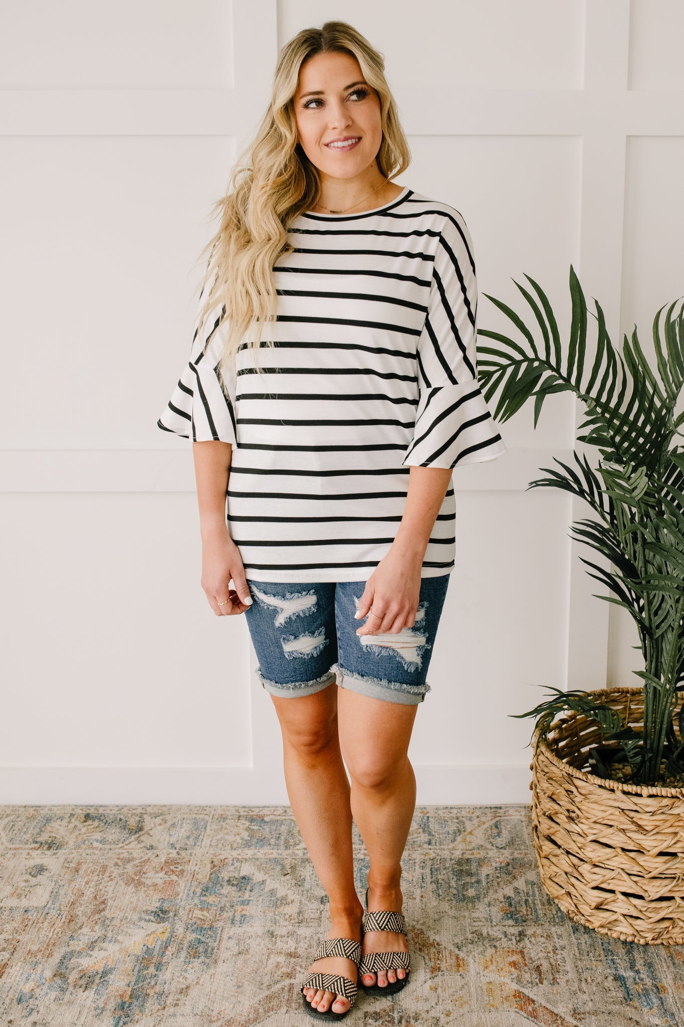 Every Direction Top in White-Womens-Modish Lily, Tecumseh Michigan
