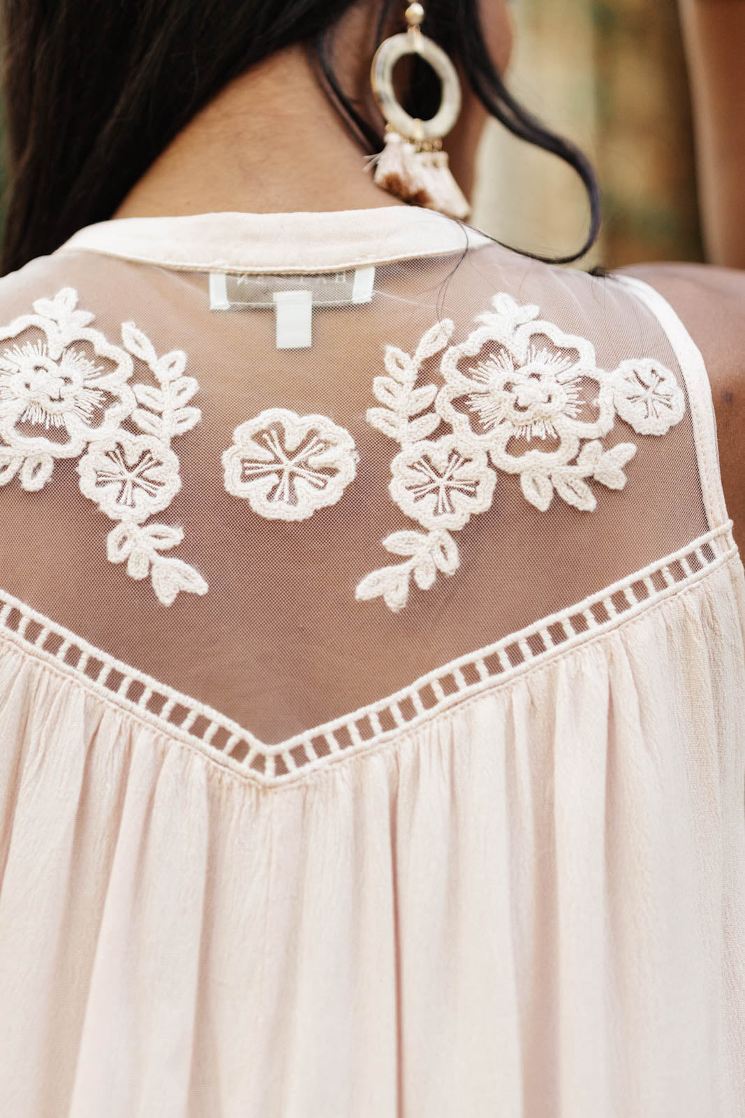 Floral Embroidered Swing Top in Pink-Womens-Modish Lily, Tecumseh Michigan