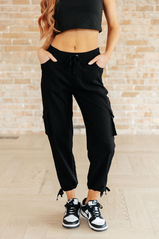 For Reasons Unknown Cargo Cropped Pants-Bottoms-Modish Lily, Tecumseh Michigan