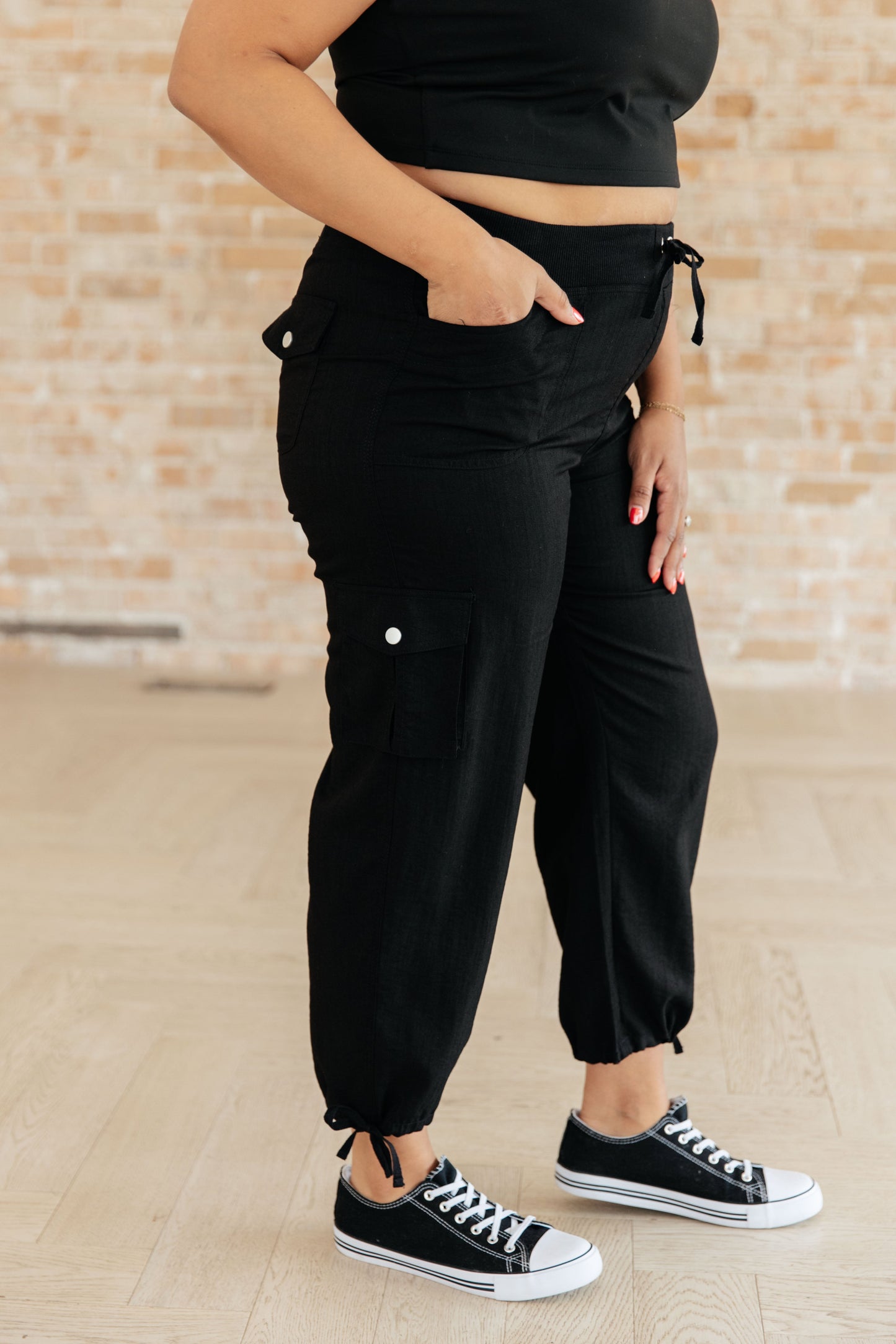For Reasons Unknown Cargo Cropped Pants-Bottoms-Modish Lily, Tecumseh Michigan