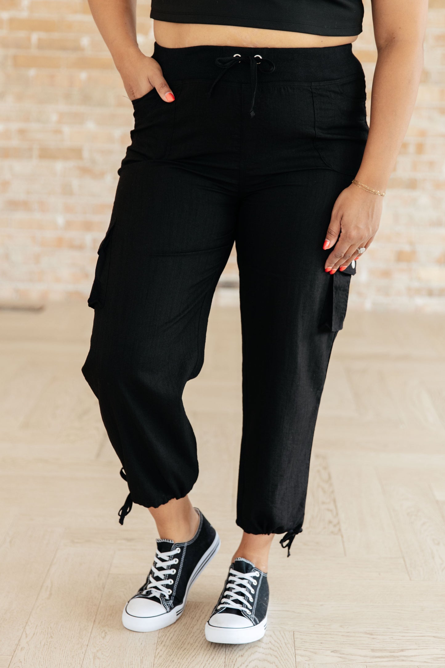 For Reasons Unknown Cargo Cropped Pants-Bottoms-Modish Lily, Tecumseh Michigan