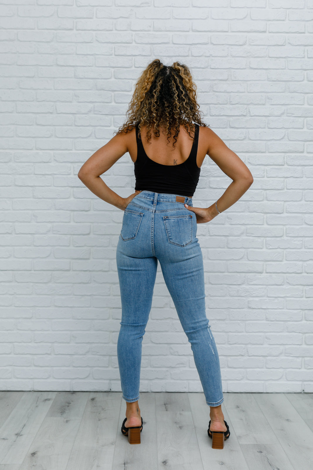 High-Waisted Tummy Control Skinny Jeans-Womens-Modish Lily, Tecumseh Michigan