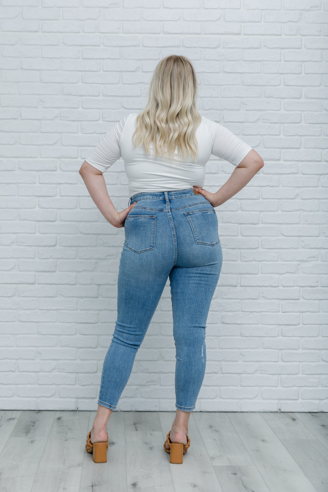 High-Waisted Tummy Control Skinny Jeans-Womens-Modish Lily, Tecumseh Michigan