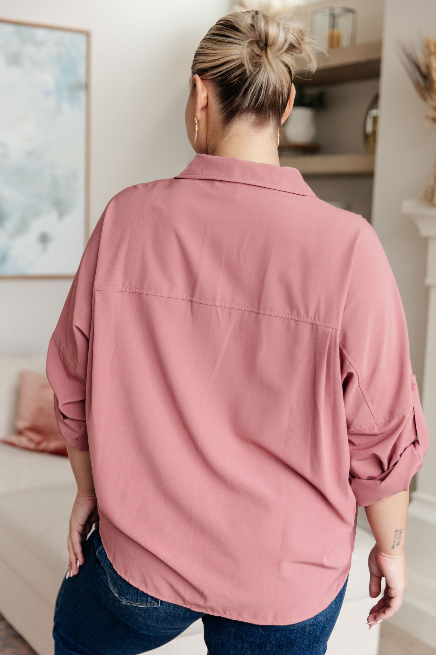 Keep it Profesh Button Up Top-Tops-Modish Lily, Tecumseh Michigan