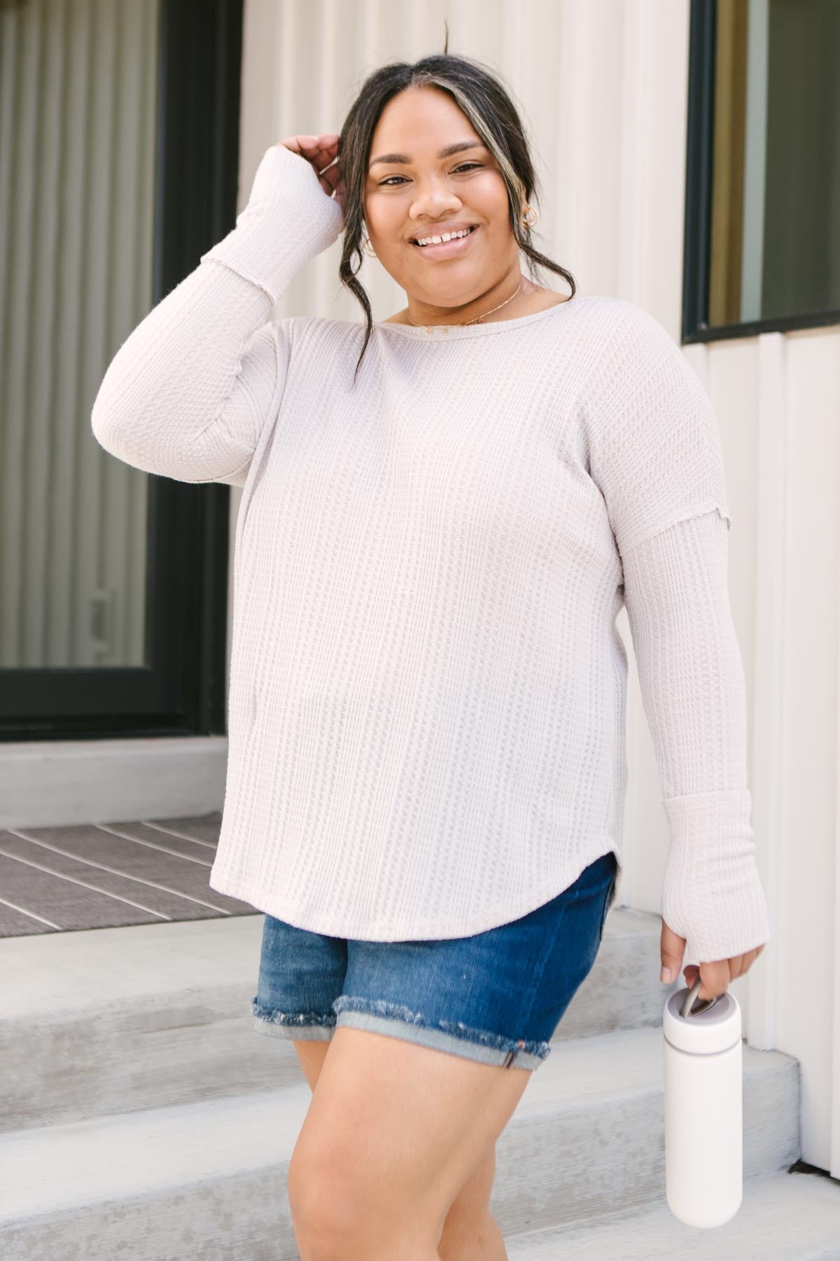 Long Days Long Sleeves Top-Womens-Modish Lily, Tecumseh Michigan