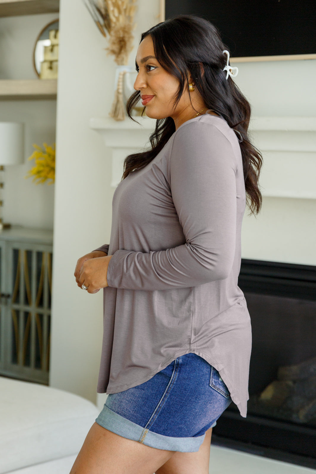 Me Time Long Sleeve Top-Tops-Modish Lily, Tecumseh Michigan