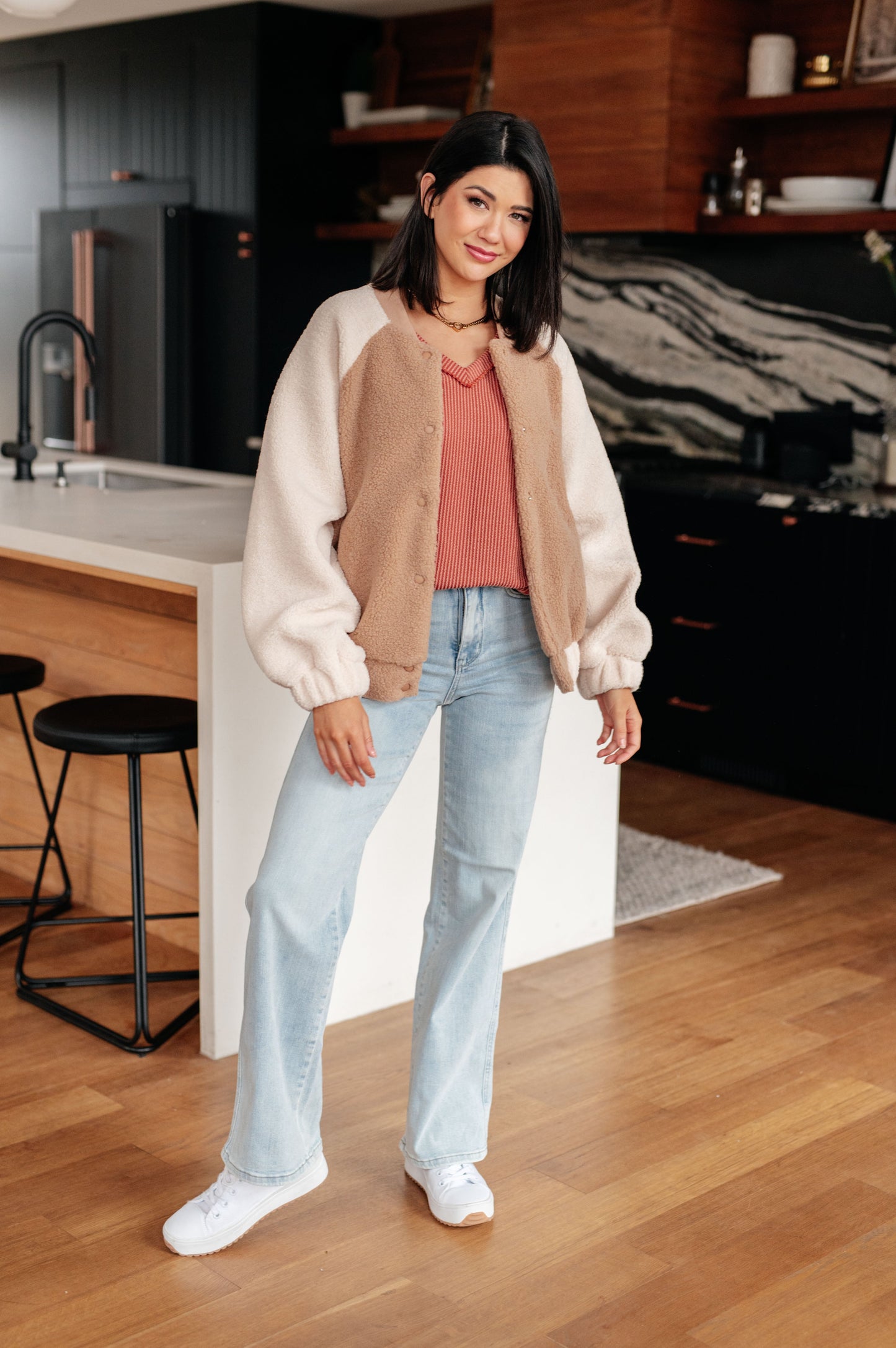 My Little Teddy Bomber Jacket-Womens-Modish Lily, Tecumseh Michigan