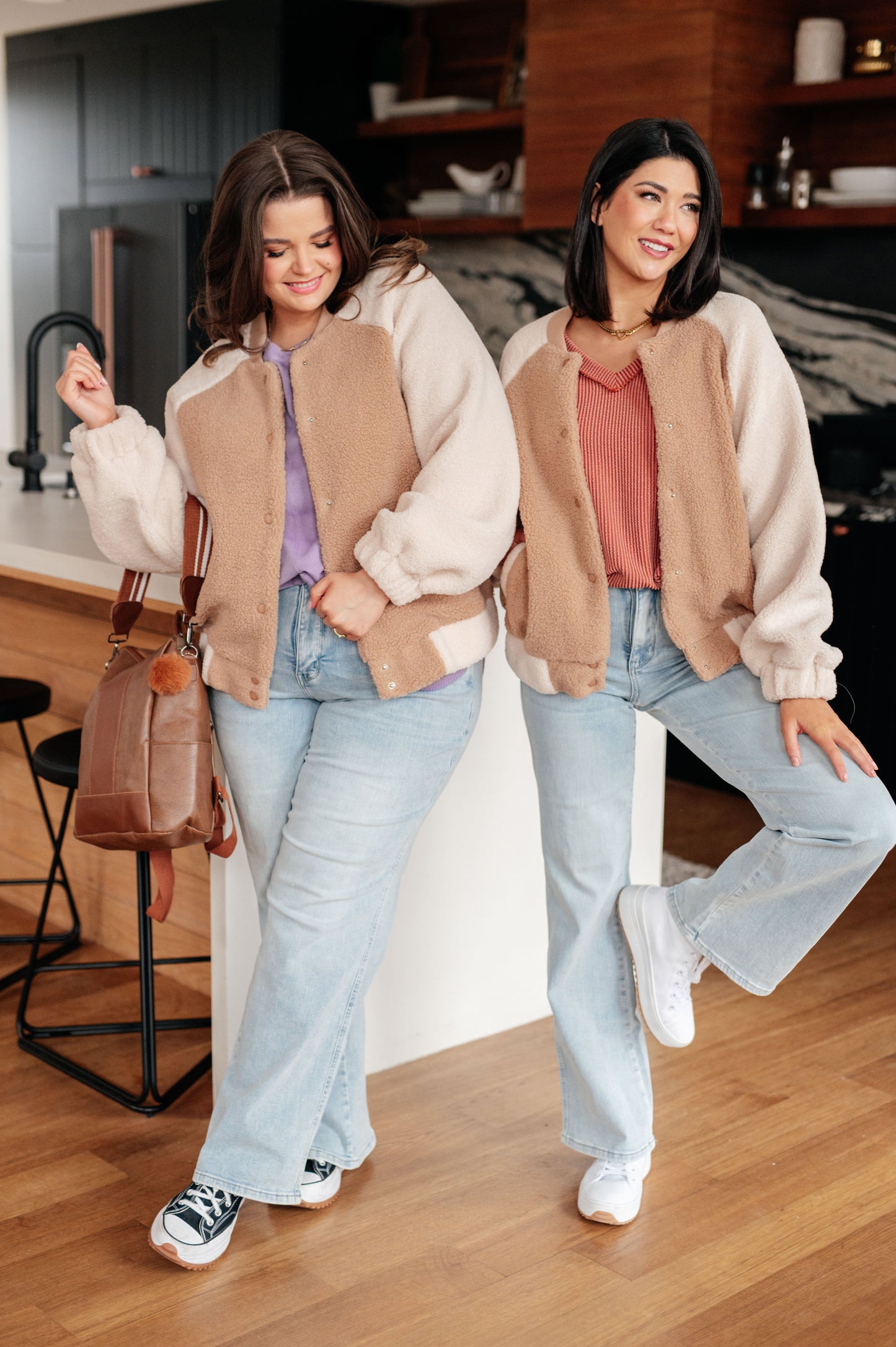 My Little Teddy Bomber Jacket-Womens-Modish Lily, Tecumseh Michigan