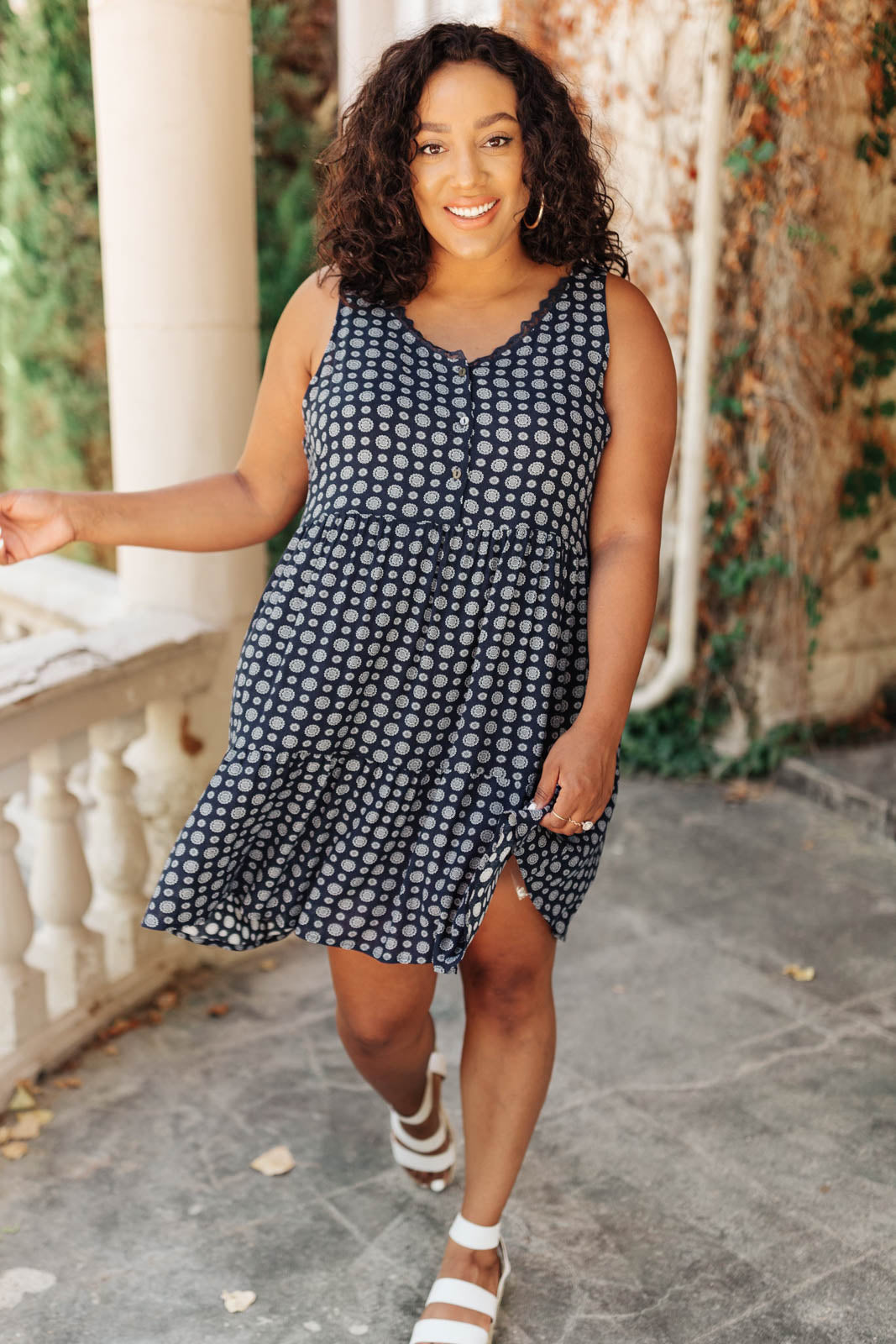 Later Days Dress in Navy-Womens-Modish Lily, Tecumseh Michigan