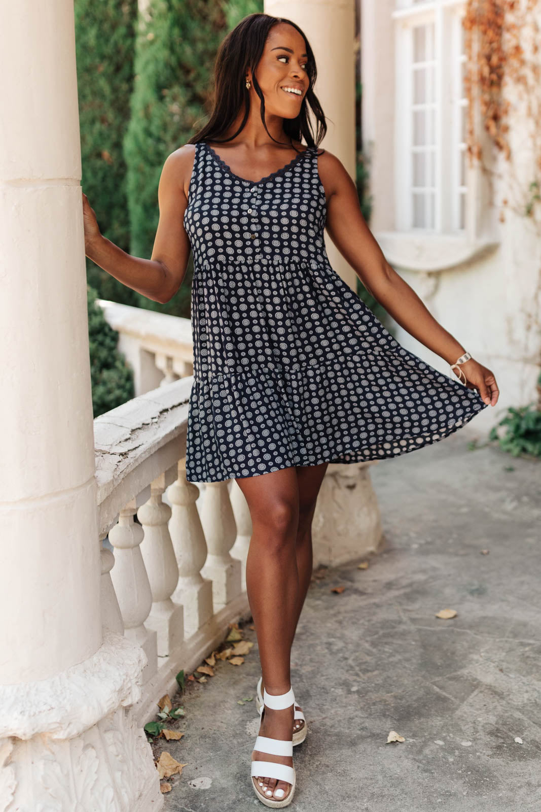 Later Days Dress in Navy-Womens-Modish Lily, Tecumseh Michigan
