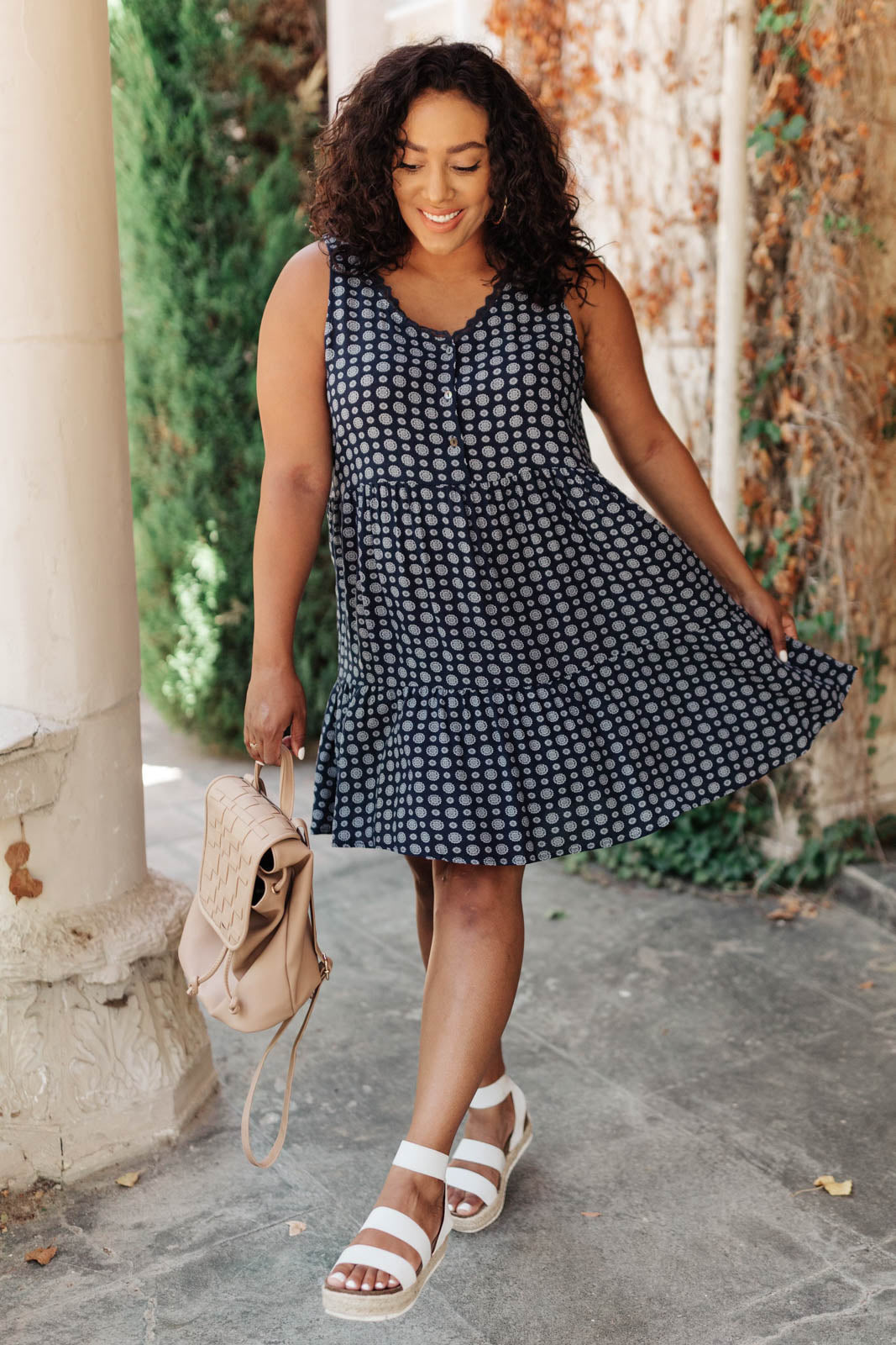 Later Days Dress in Navy-Womens-Modish Lily, Tecumseh Michigan