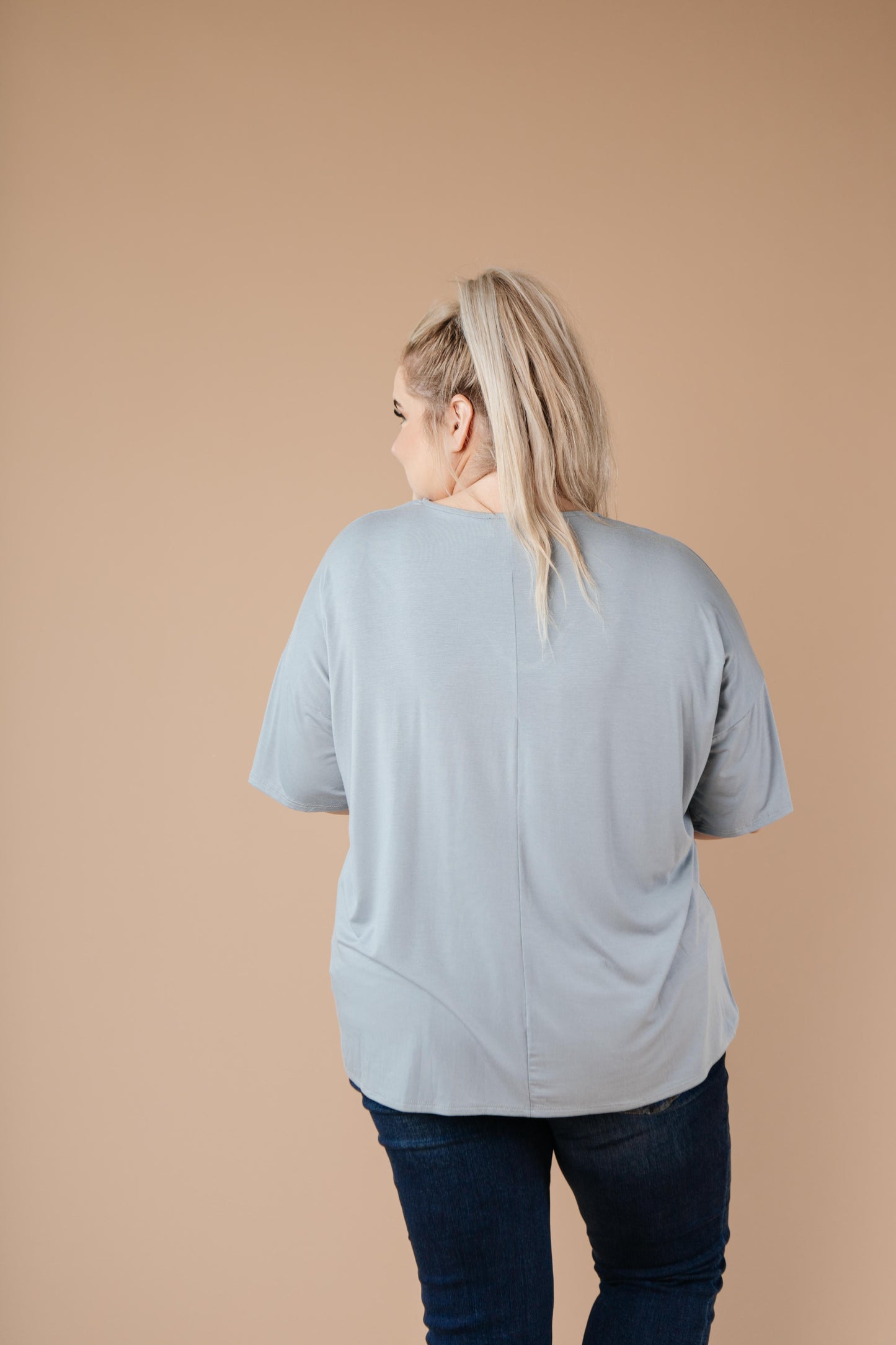 Parallel Universe Top In Dusty Blue-Womens-Modish Lily, Tecumseh Michigan