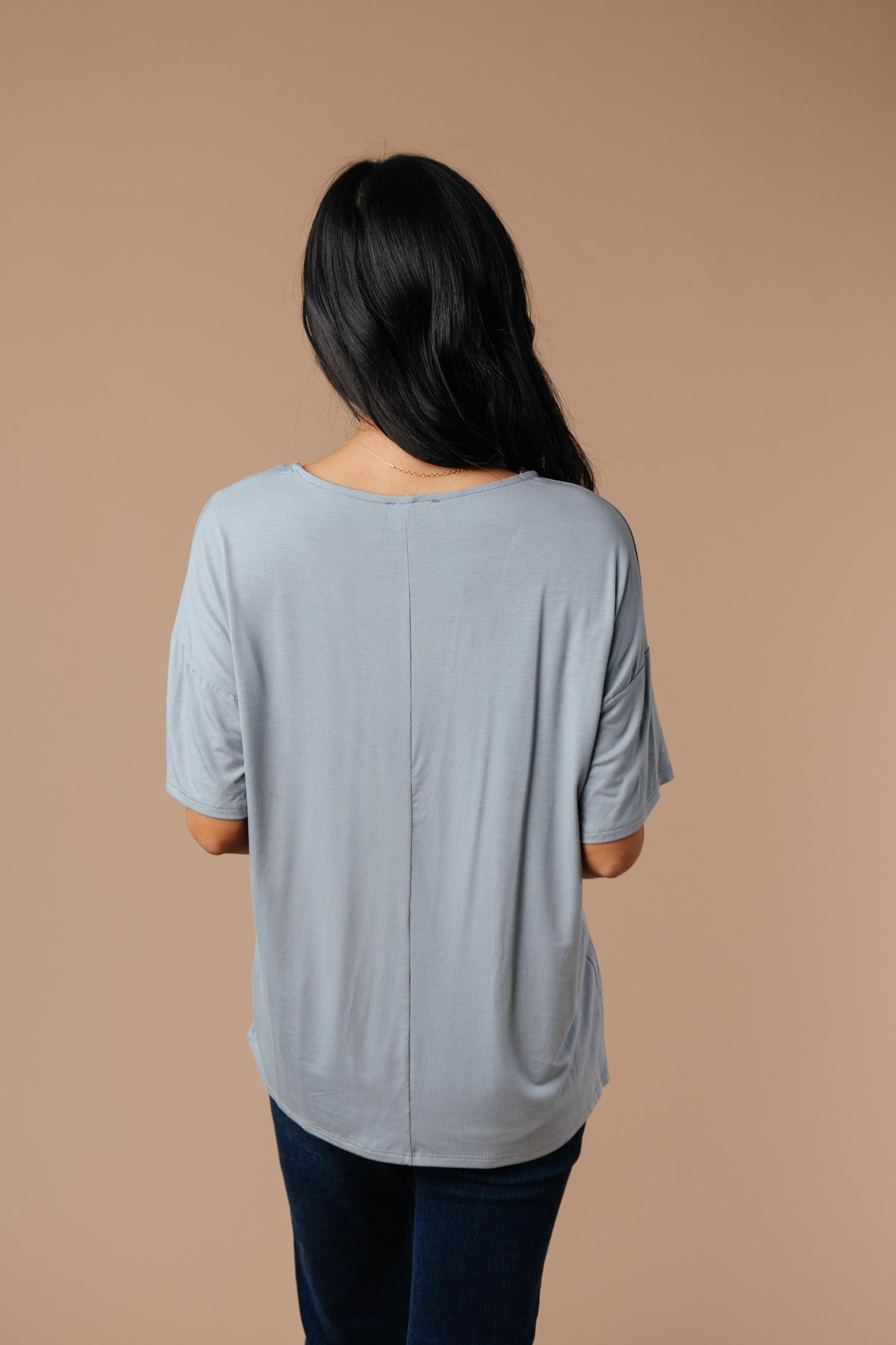 Parallel Universe Top In Dusty Blue-Womens-Modish Lily, Tecumseh Michigan