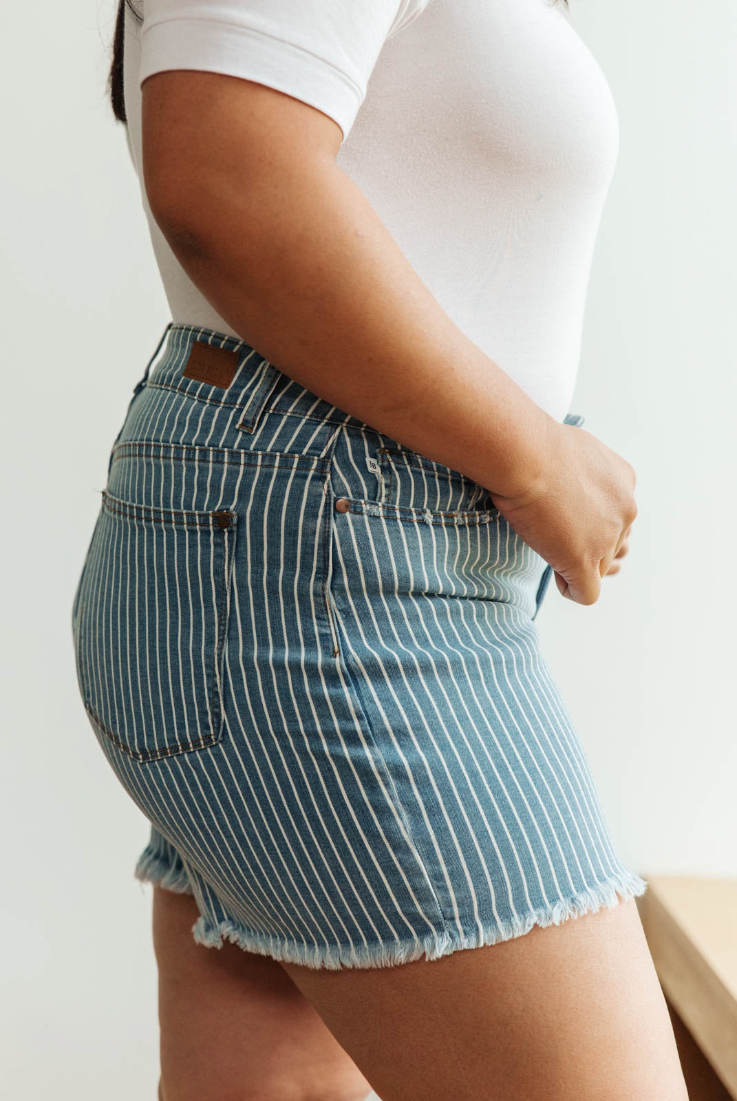 Park Striped Shorts-Womens-Modish Lily, Tecumseh Michigan