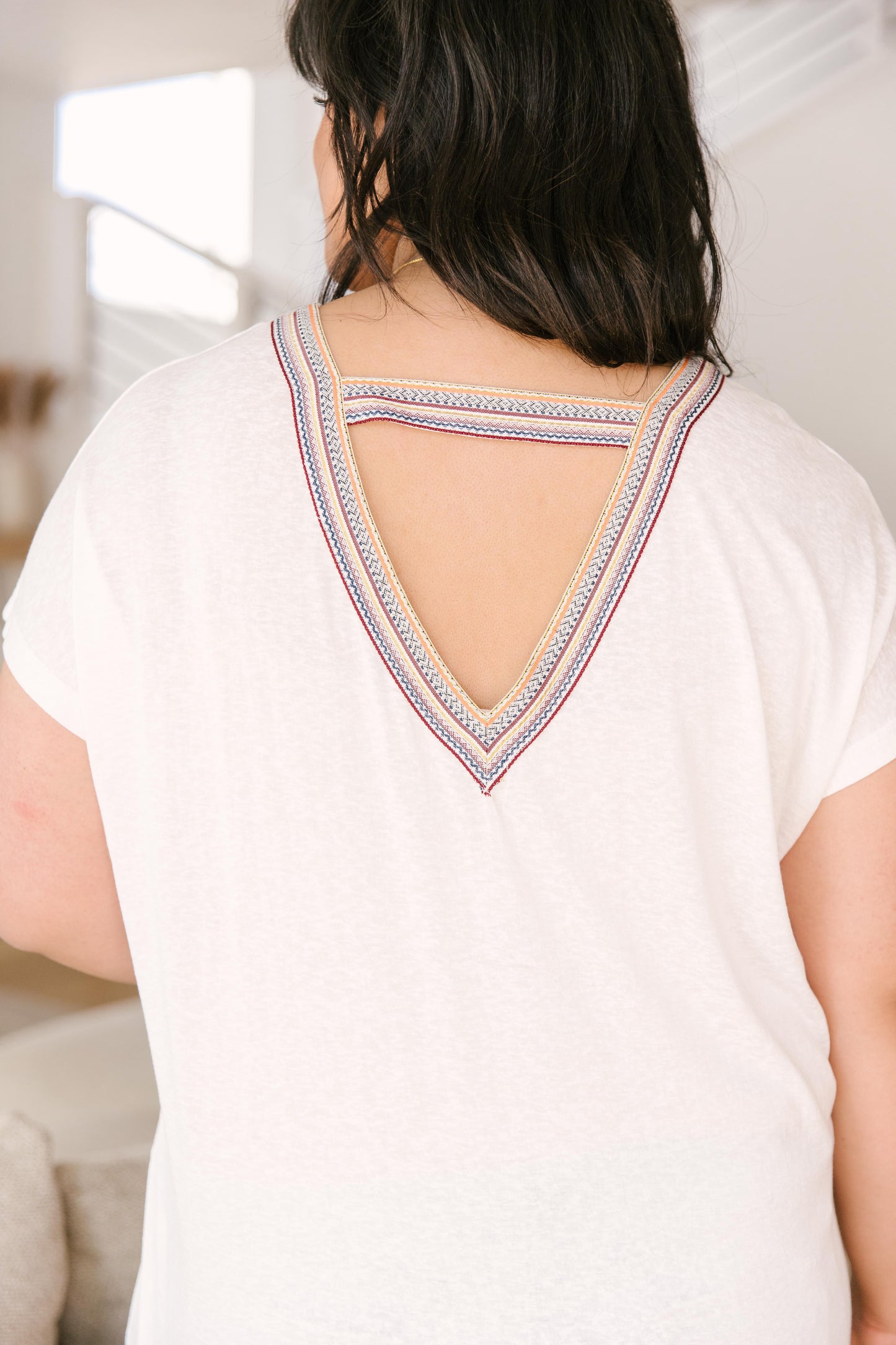 Rainbow Ribbon Top-Womens-Modish Lily, Tecumseh Michigan