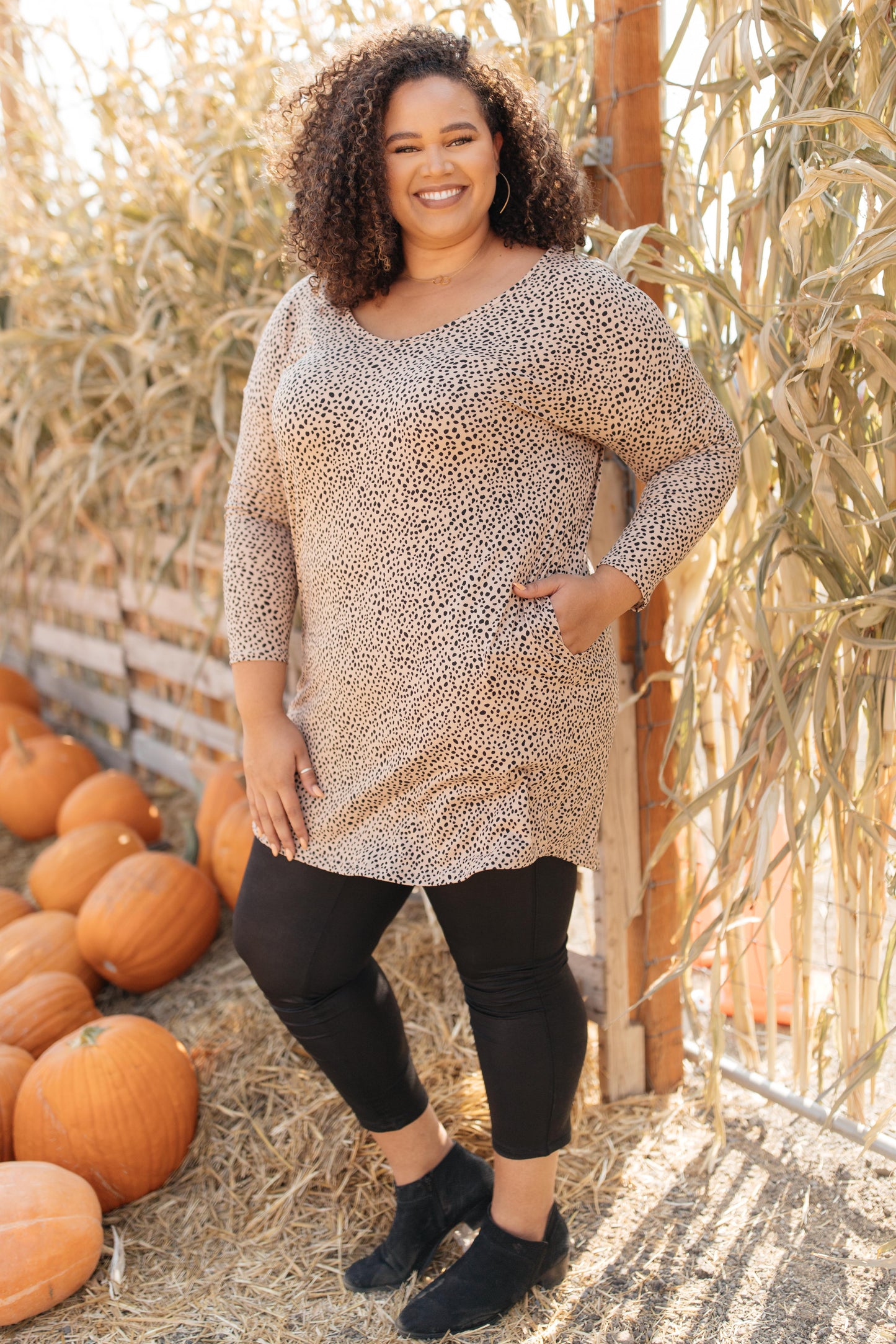 Sassy Spotted Dress-Womens-Modish Lily, Tecumseh Michigan